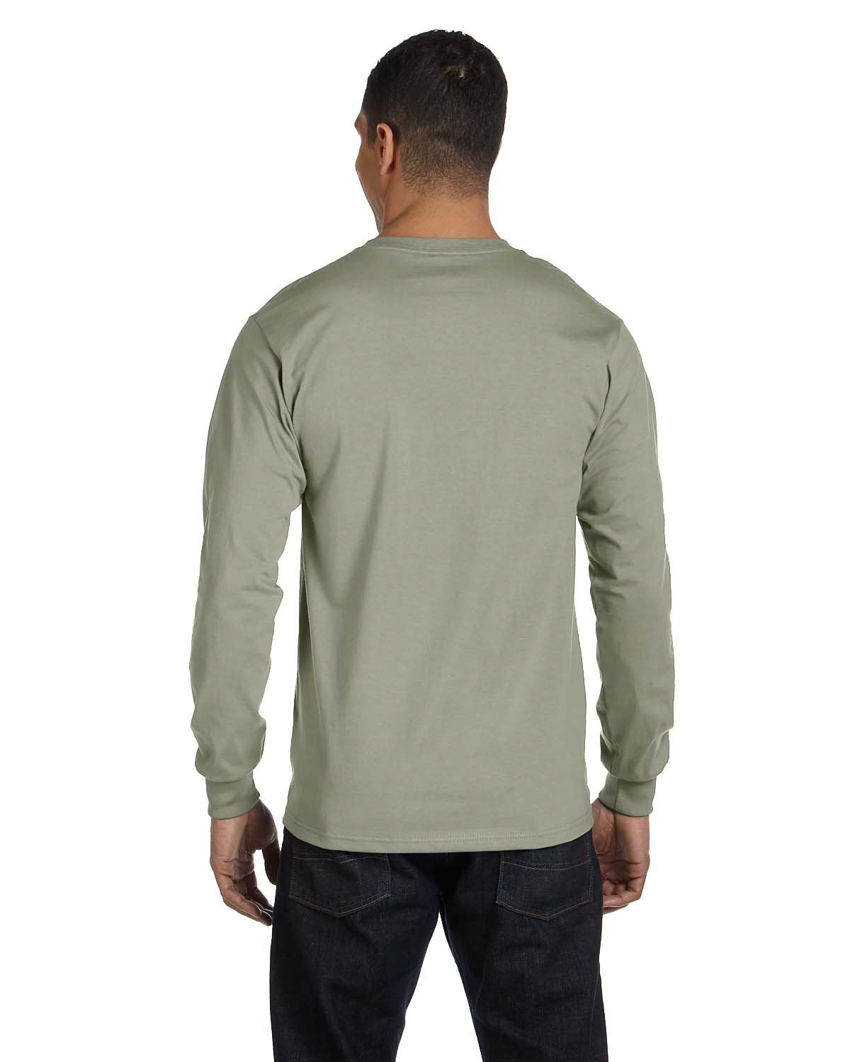 Hanes mens 5186 fashion t shirts, Stonewash Green, Large US