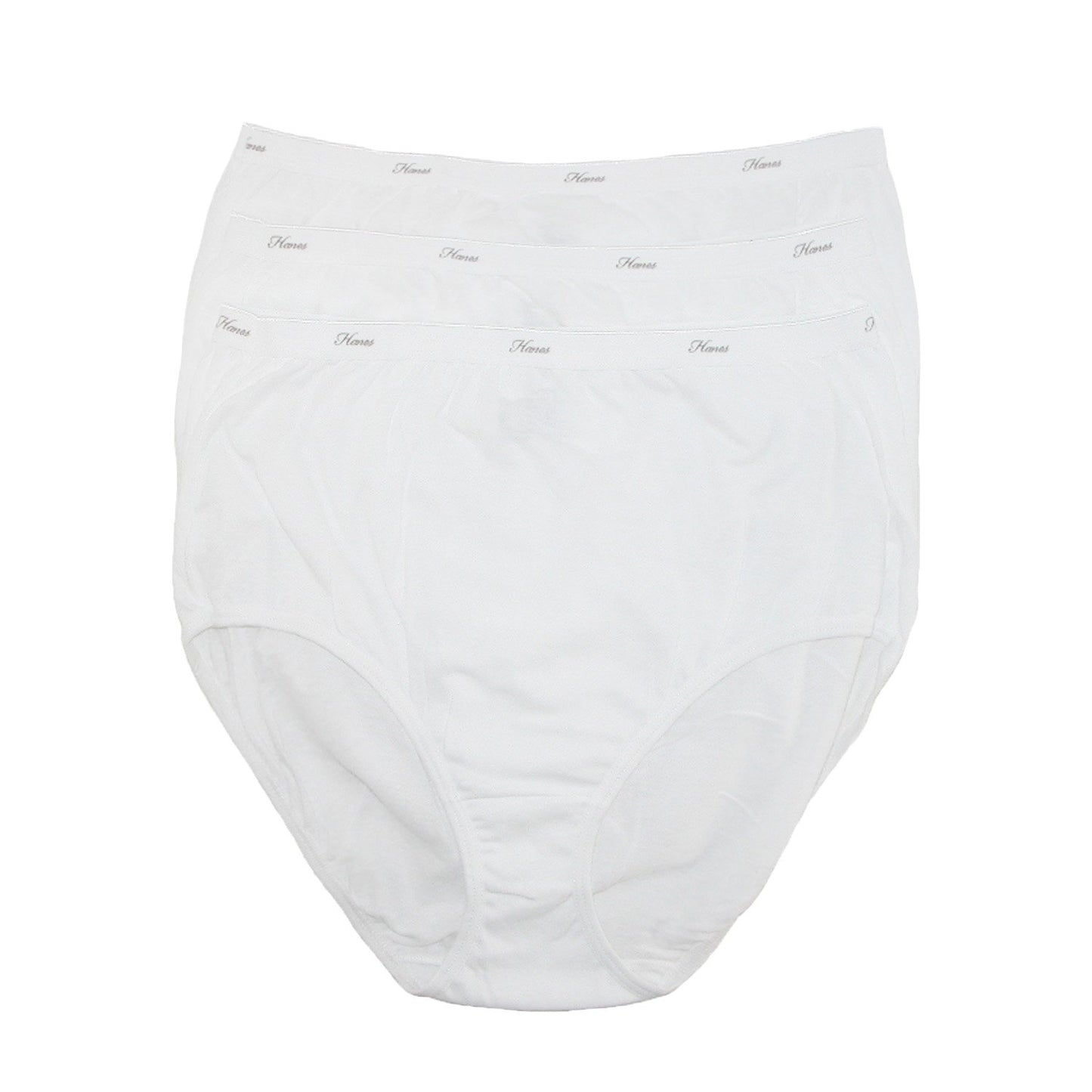 Hanes Women's Cotton Briefs (9, White)