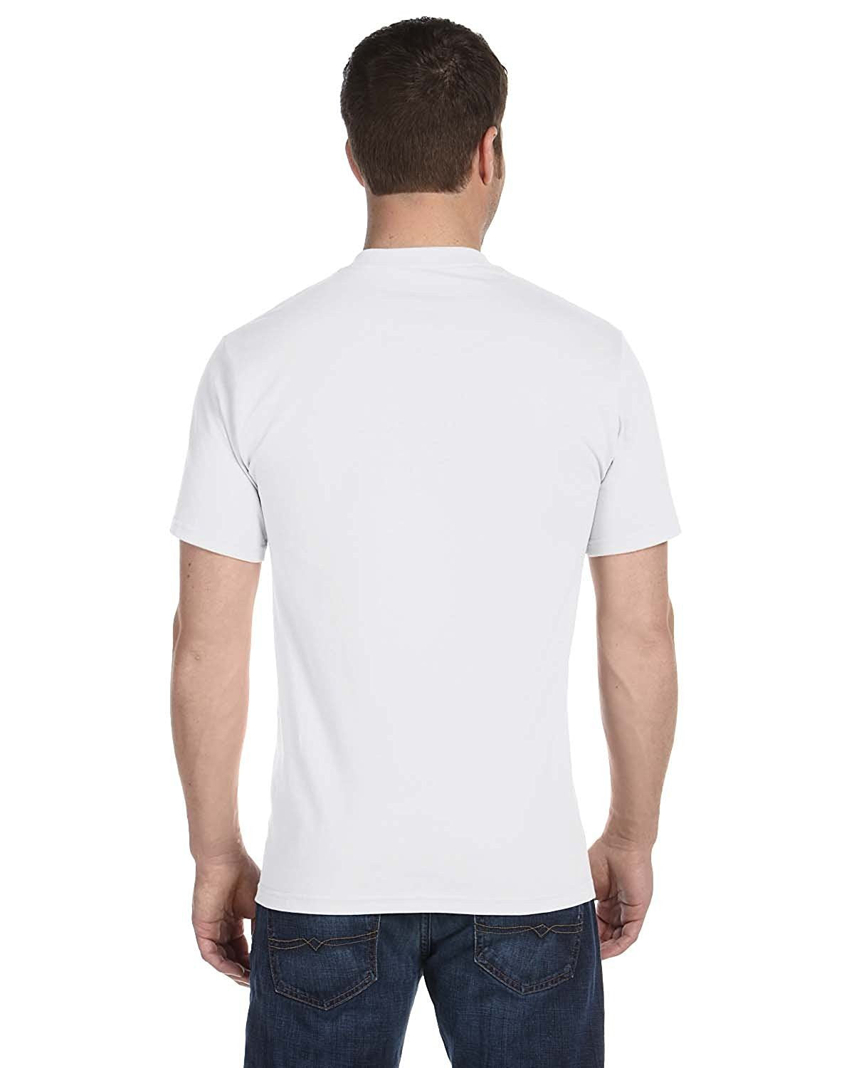 Hanes Men's 9Pack Crew Neck Tagless White Undershirts Crewneck T-Shirts, 5XL