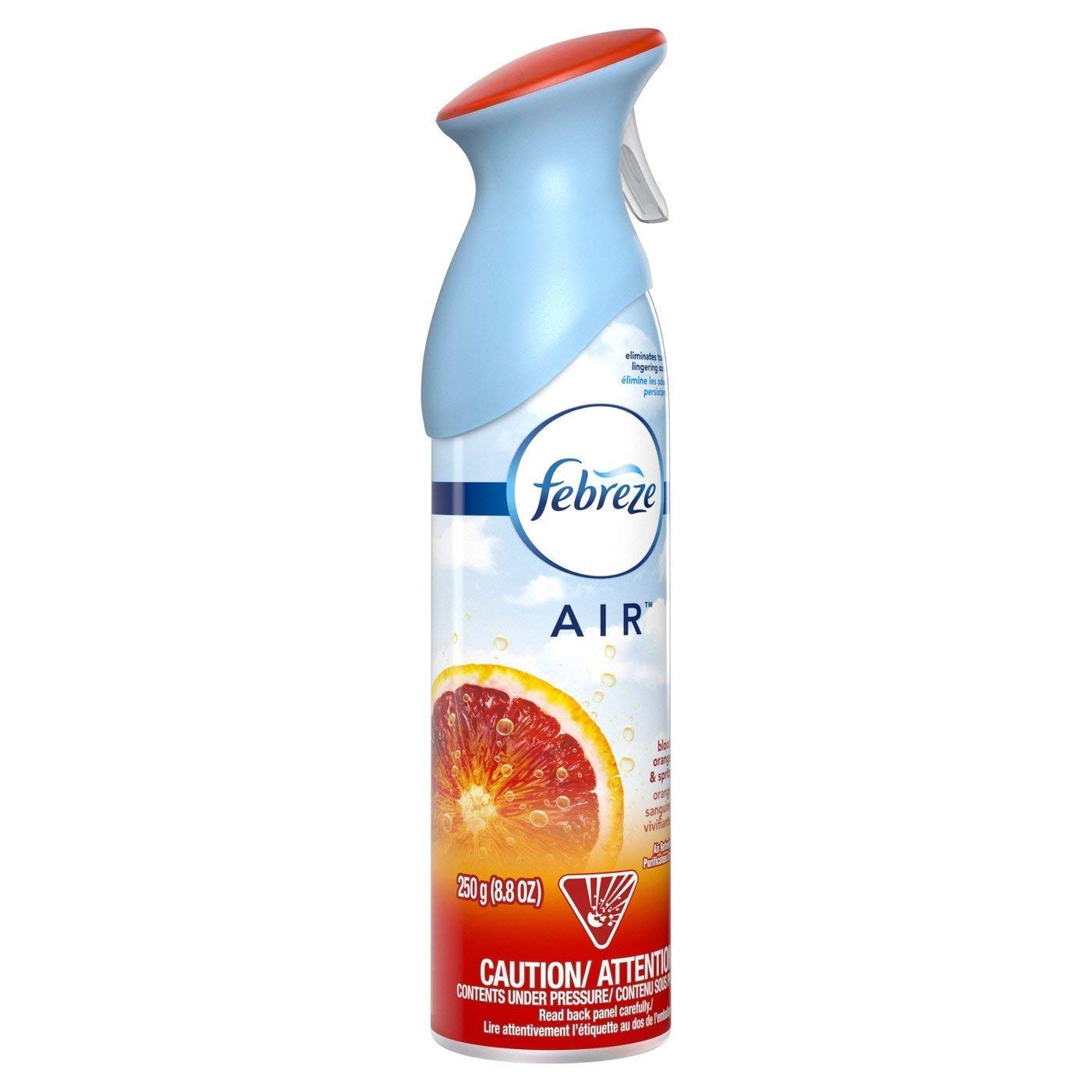 Febreze Air - Air Freshener Spray - Blood Orange & Spritz - Net Wt. 8.8 OZ (250 g) Per Bottle - Pack of 2 Bottles