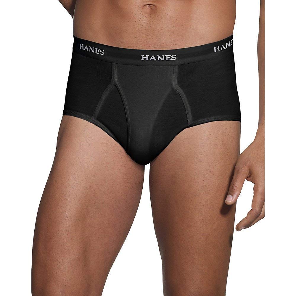 Hanes Men's 7-Pack ComfortSoft Briefs (X-Large, Black/Grey)