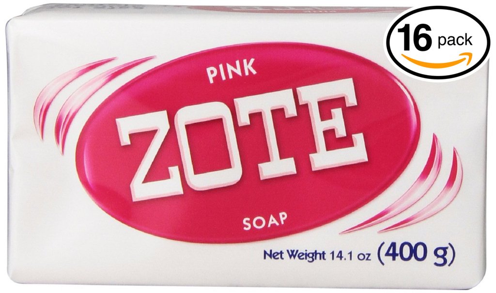 (PACK OF 16 BARS) Zote Pink Laundry Bar Soap, with Even MORE Pinkning Power & Satin Remover. Light Fresh Scent! Safe for delicate clothes! (16 Bars, 14.1oz Each Bar)