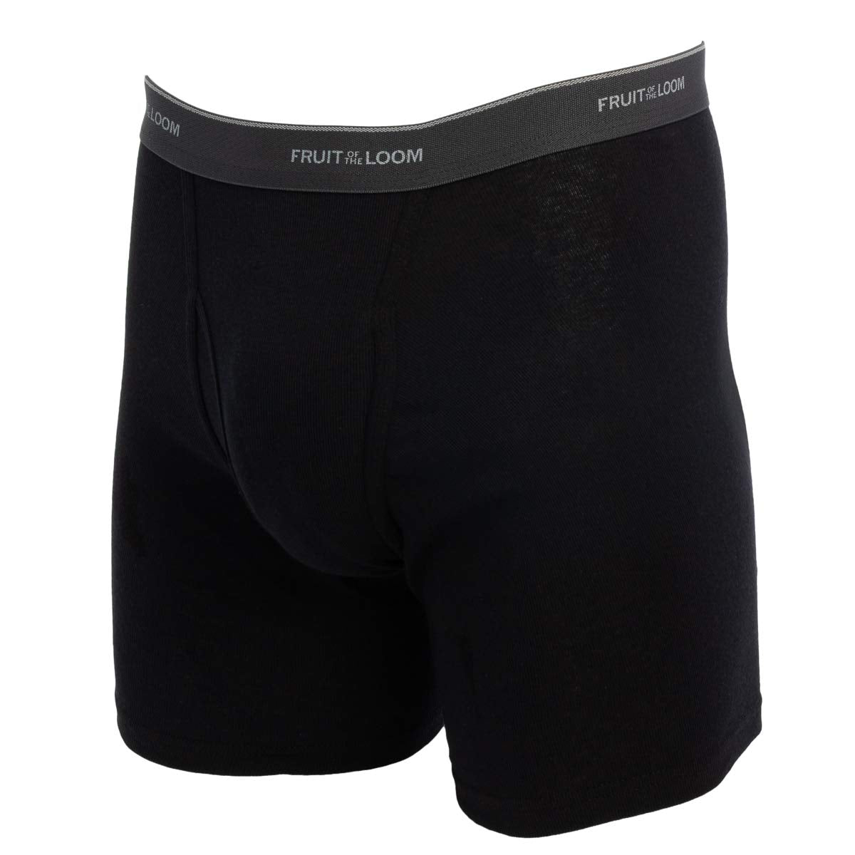 Fruit of the Loom, 12 Pack Random, Mens Underwear, Size Medium, Cotton Underwear, Boxer Briefs with Fly, Tag Free