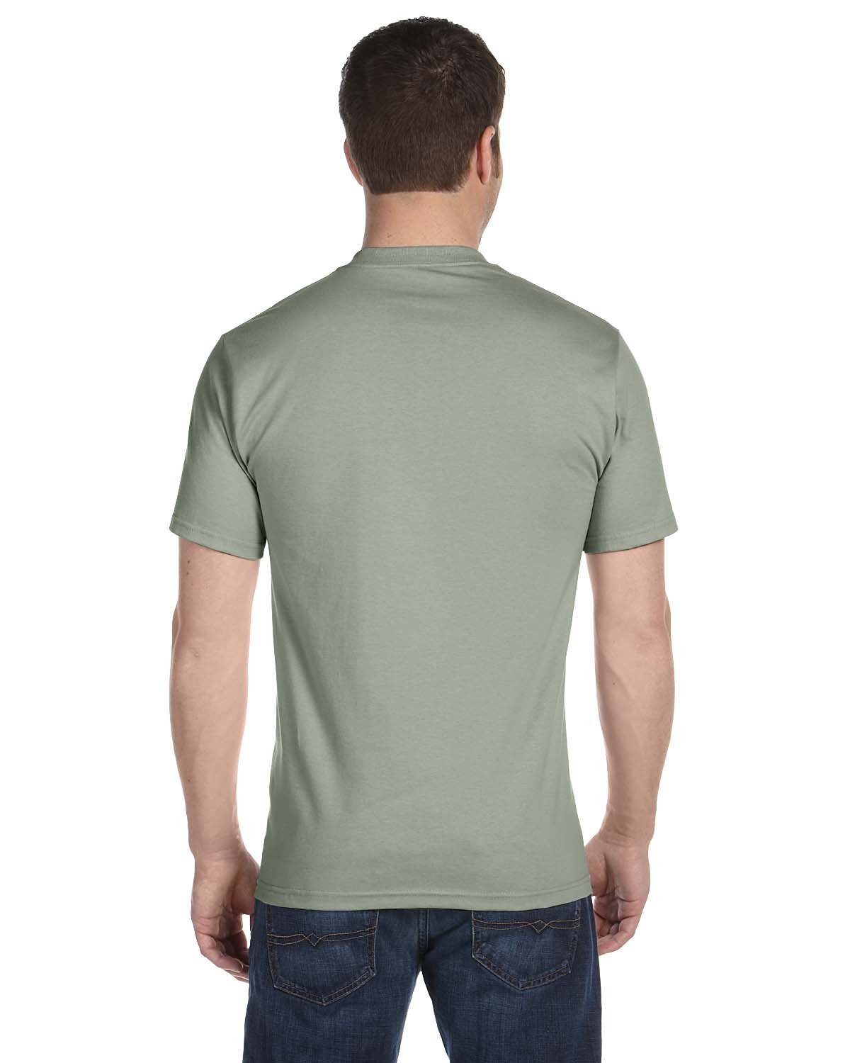Hanes mens 5180 fashion t shirts, Stonewash Green, Small US