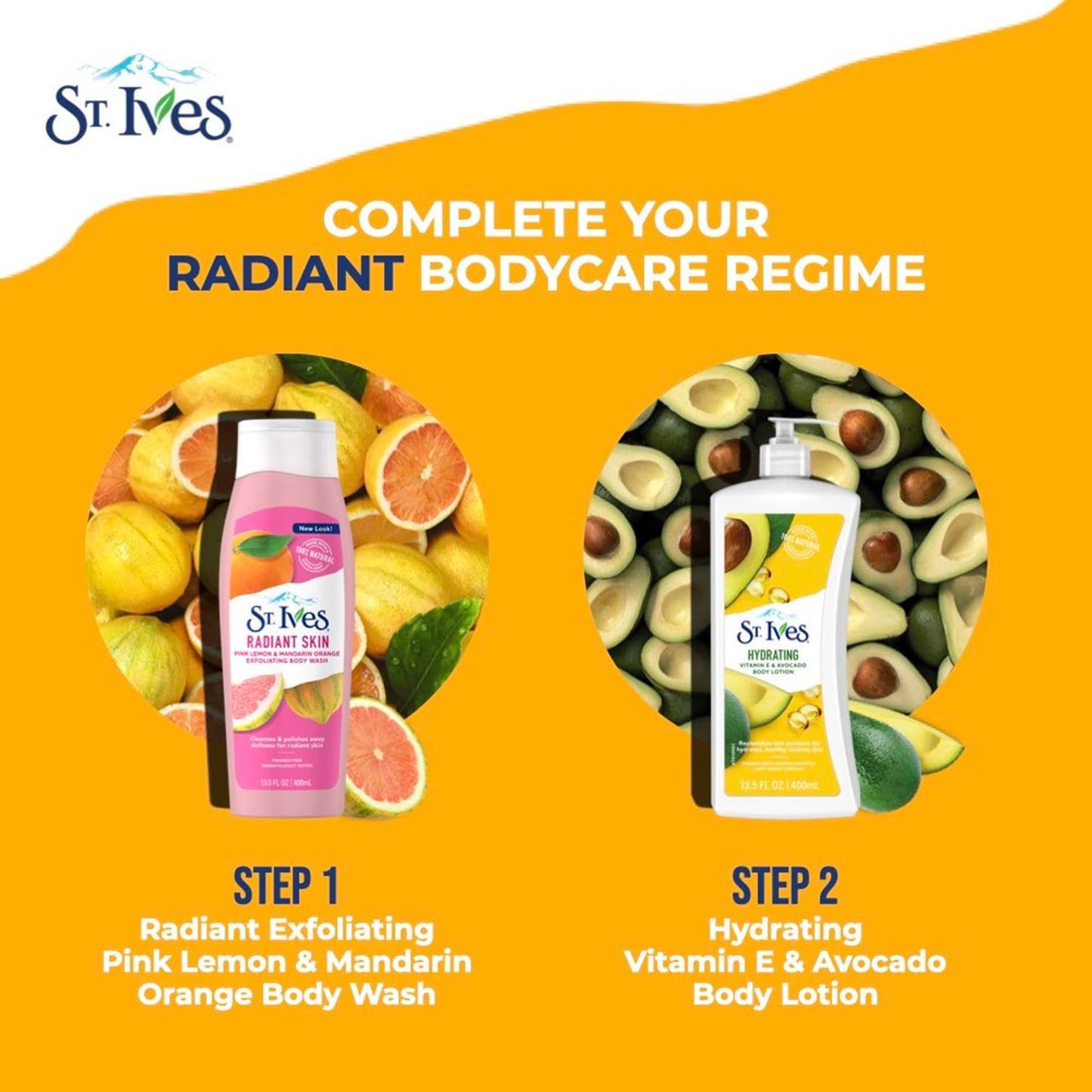 St. Ives Daily Hydrating Vitamin E & Avovado Body Lotion 21 Fl Oz (Pack of 6)