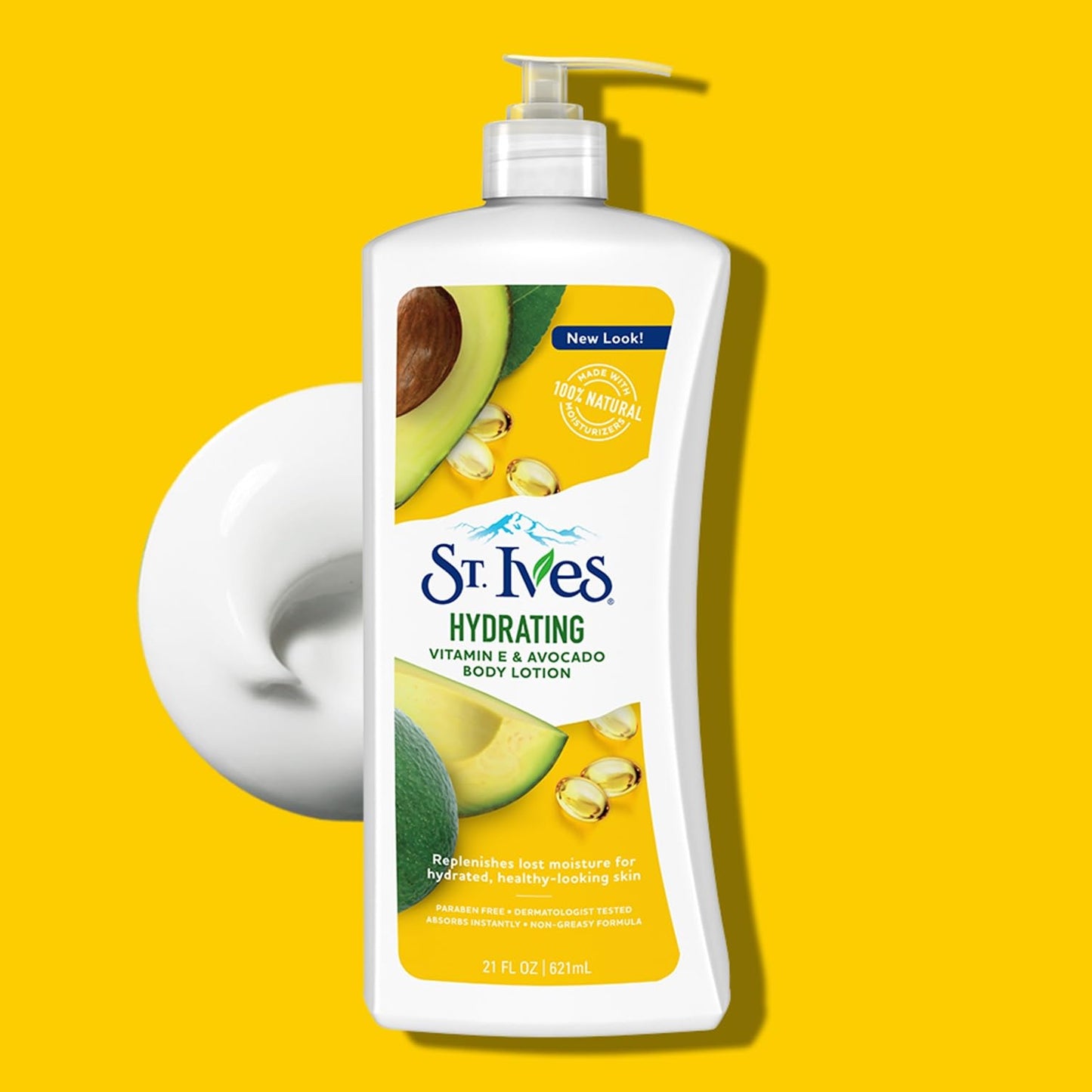 St. Ives Daily Hydrating Vitamin E & Avovado Body Lotion 21 Fl Oz (Pack of 6)