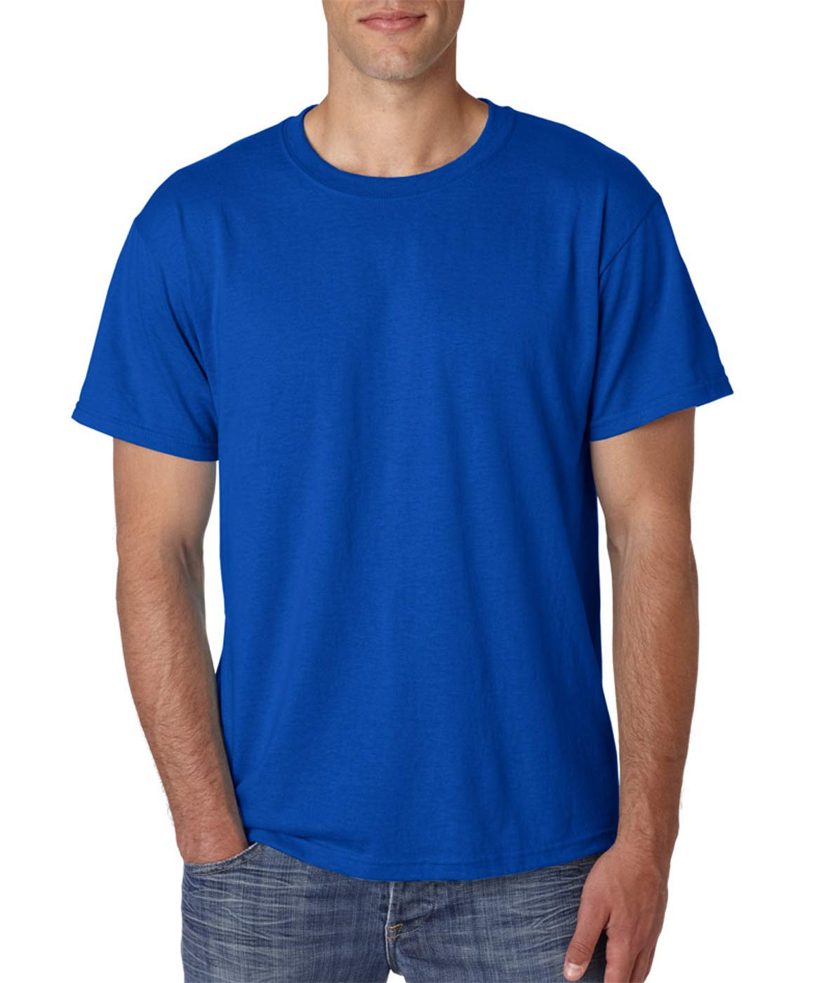 Jerzees Mens DRI-POWER Active Short Sleeve Crew T-Shirt, JZ29MR, 2X, Royal
