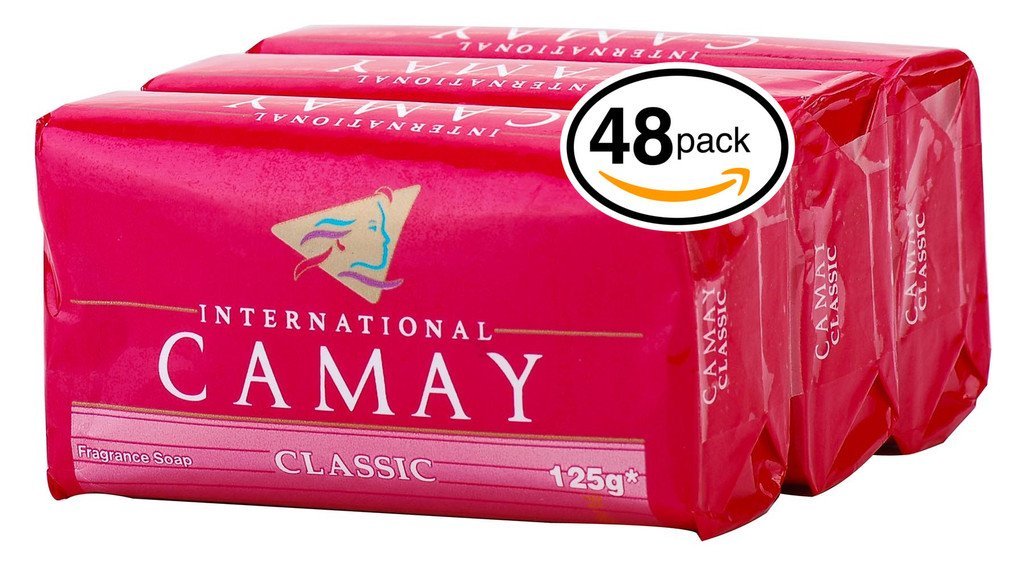 Camay CLASSIC Softly Scented Bar Soap (PACK OF 48) All-in-one exfoliating and moisturizing soap Leaves Skin Smooth & Radian! Great for Hands, Face & Body! (48 Bars, 4.4oz Each Bar)