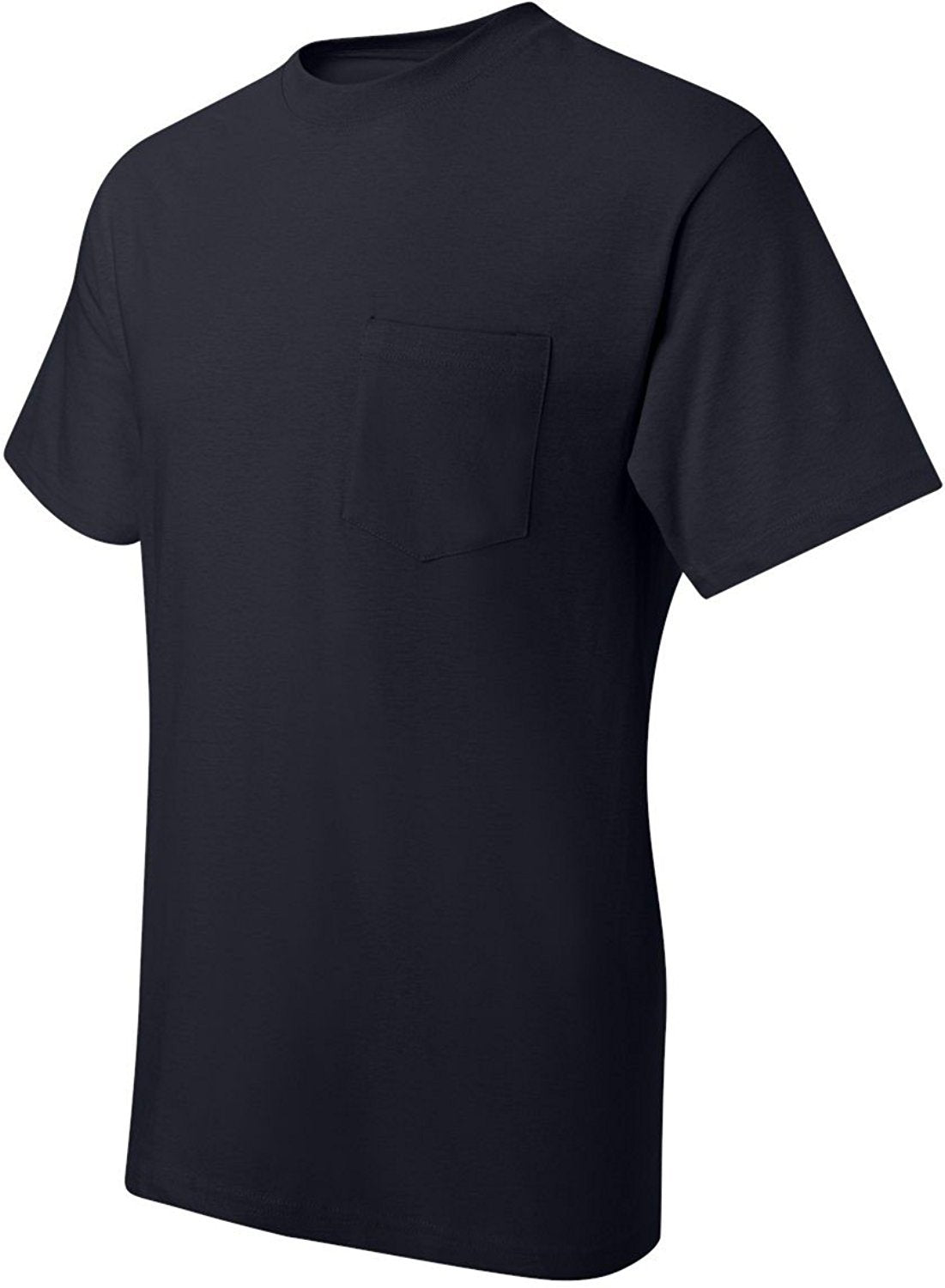 Hanes Men's Pocket T-Shirt, Set of 4 (XXX-Large, Navy)