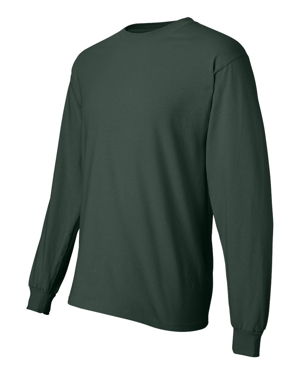 Hanes Long Sleeve Beefy-T T-Shirts (3X-Large, Deep Forest)