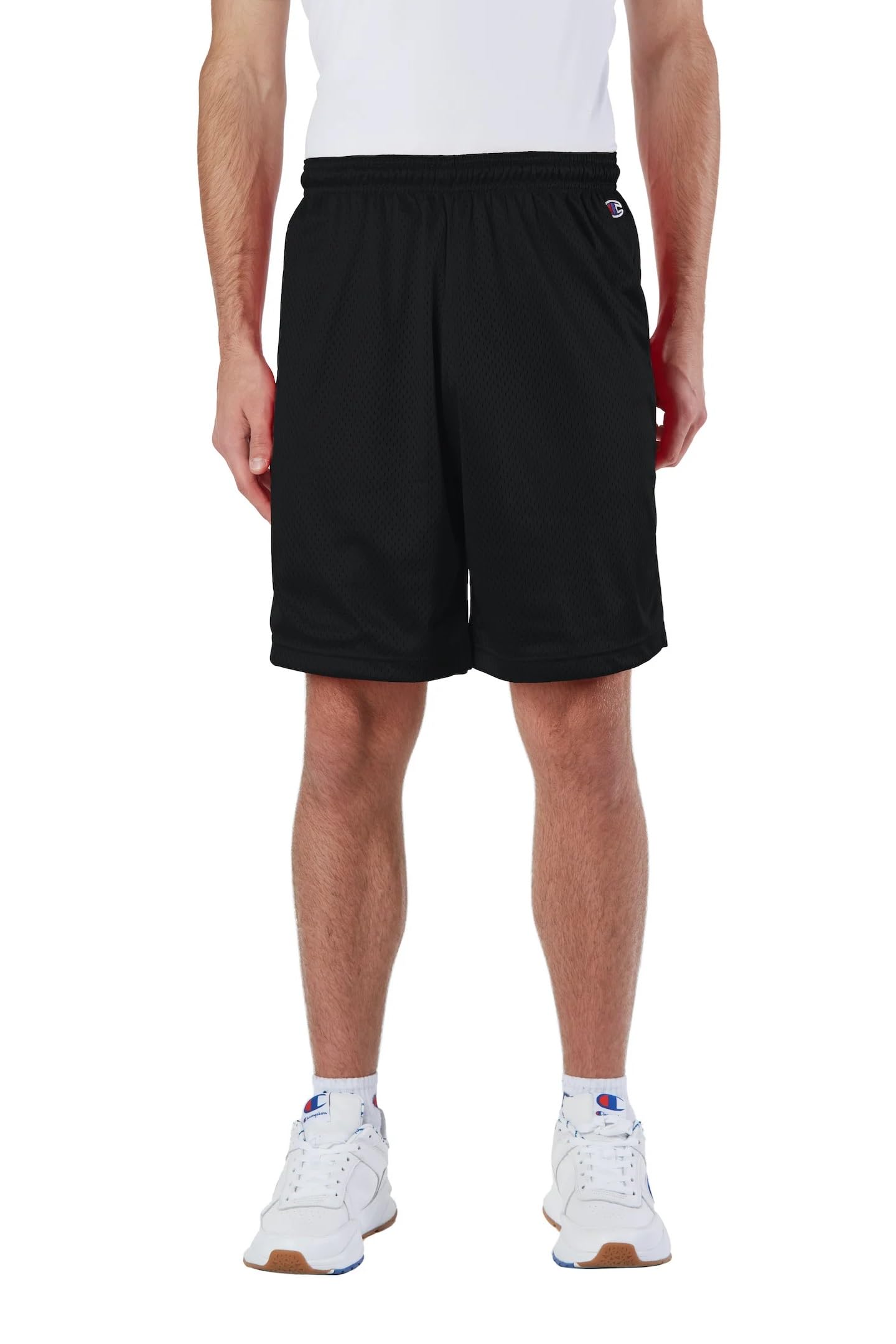 Champion mens Polyester Mesh Short, Navy, Large