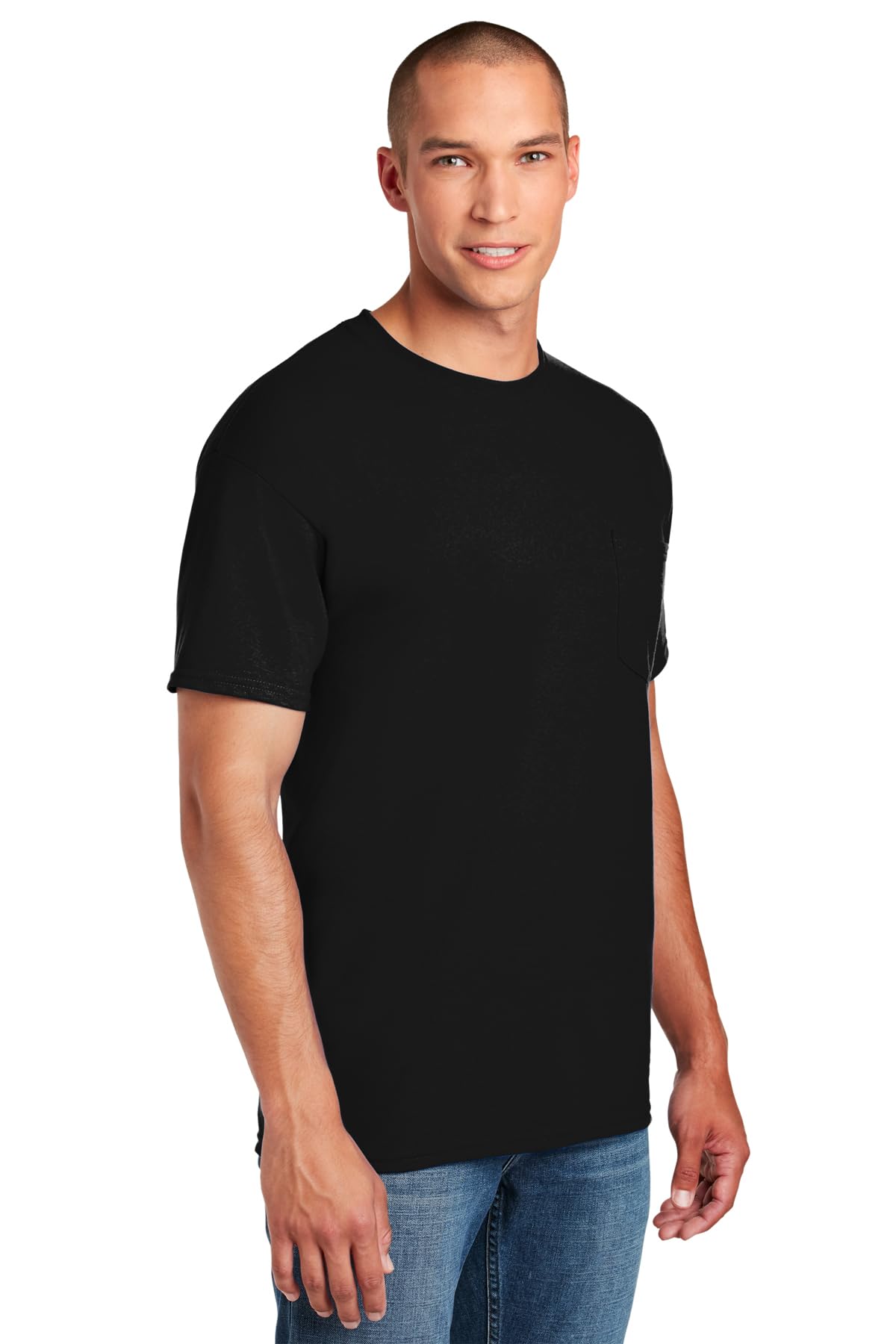 Fruit of The Loom Men's Pocket Crew Neck T-Shirt (Pack of, Black, Size XX-Large