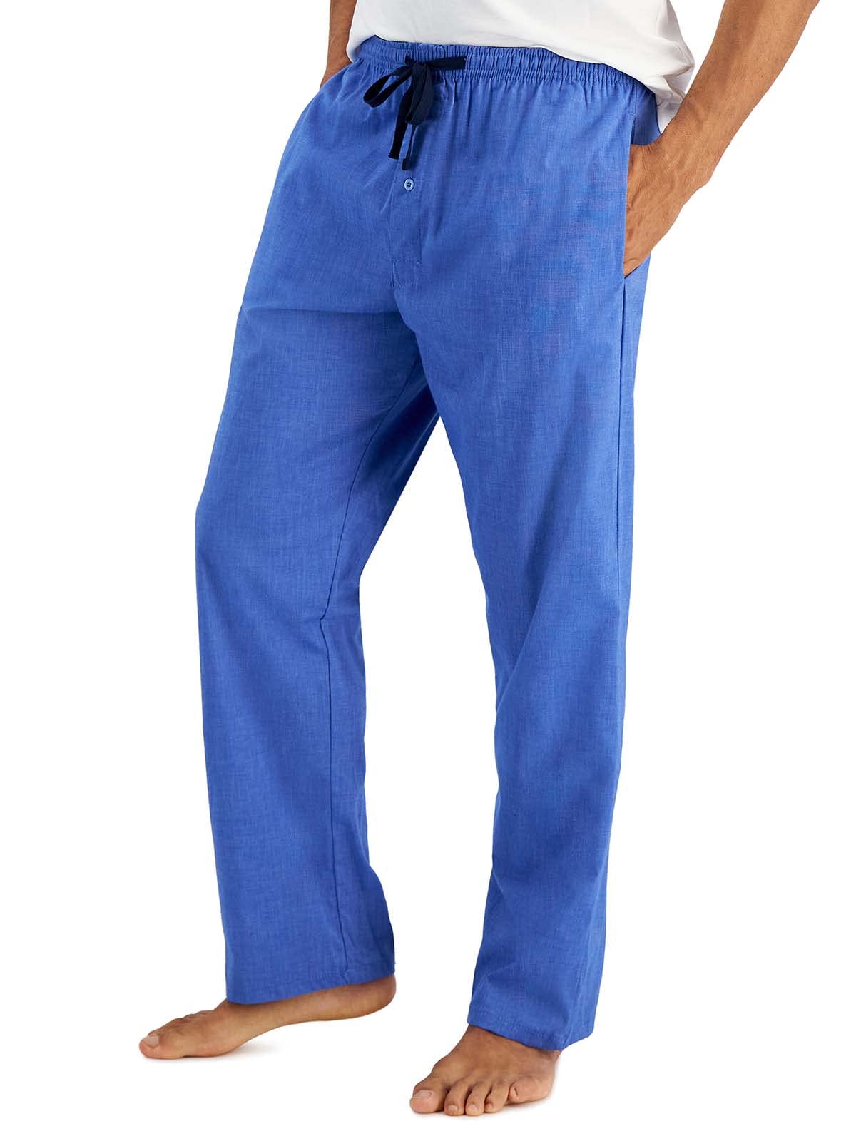 Hanes Men's Woven Pajama Pant, Navy, Large