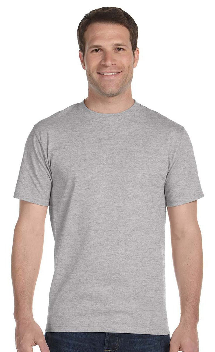 Hanes Beefy-T Adult Short-Sleeve T-Shirt 5180 Light Steel 5XL