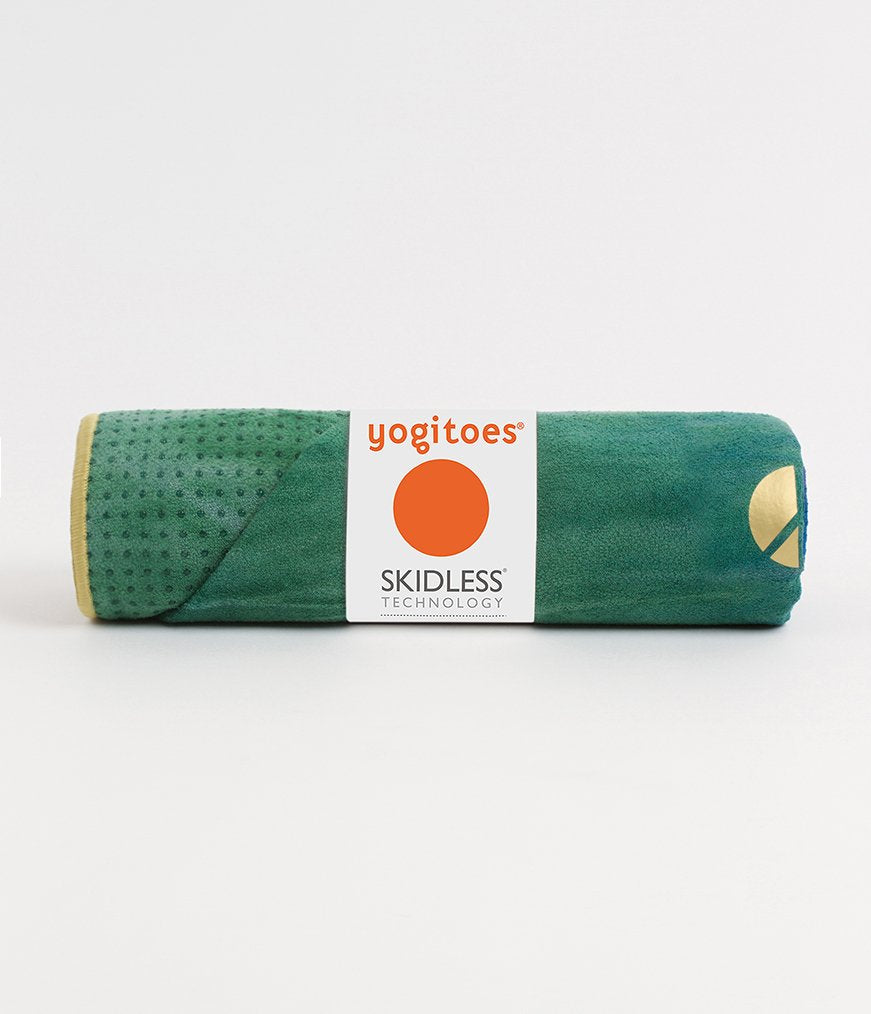Yogitoes Yoga Mat Towel - Non Slip, Sweat Wicking with Patented Skidless Technology, Highly Absorbent, Soft and Sustainable Mat Towel for Yoga, Pilates, Gym and Outdoor Fitness