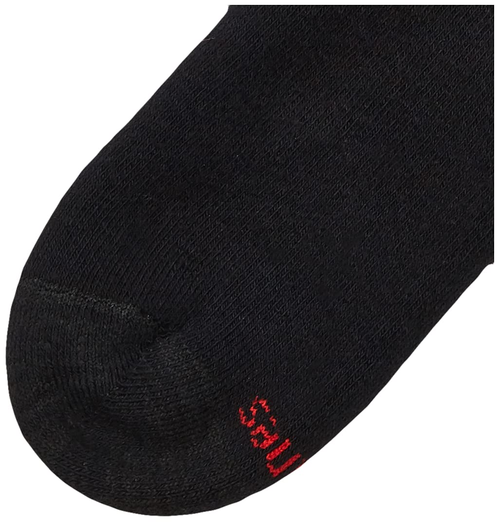 Hanes mens Ultimate No Show Freshiq Odor Control 6-pack No-show fashion liner socks, Black, 6 12 US