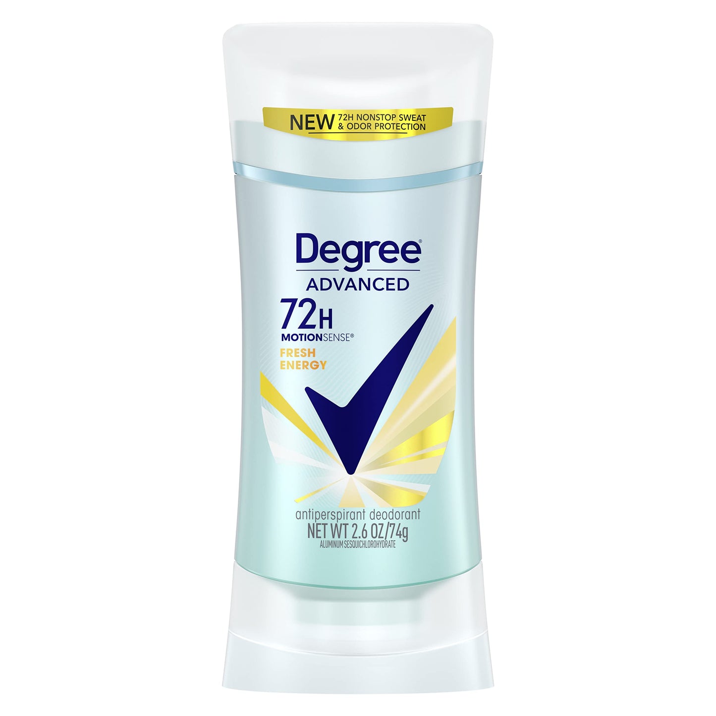 Degree Women Antiperspirant Deodorant Stick, Fresh Energy, 2.6 Ounce (Pack of 2)