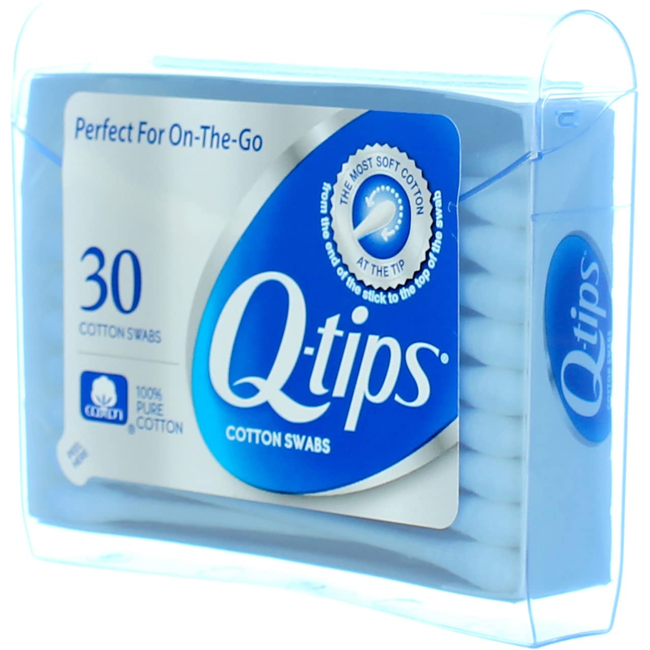 Q-Tips Cotton Swabs 30 Count Purse Pack (12 Pack)