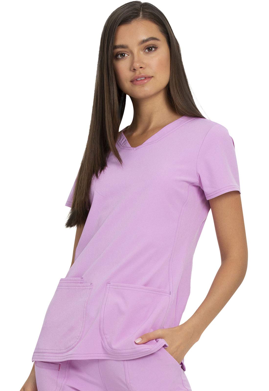 HeartSoul Break on Through Women's 20710 Shaped V-Neck Scrub Top (Tulip, Small)