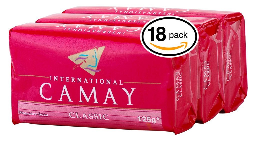 Camay CLASSIC Softly Scented Bar Soap (PACK OF 18) All-in-one exfoliating and moisturizing soap Leaves Skin Smooth & Radian! Great for Hands, Face & Body! (18 Bars, 4.4oz Each Bar)