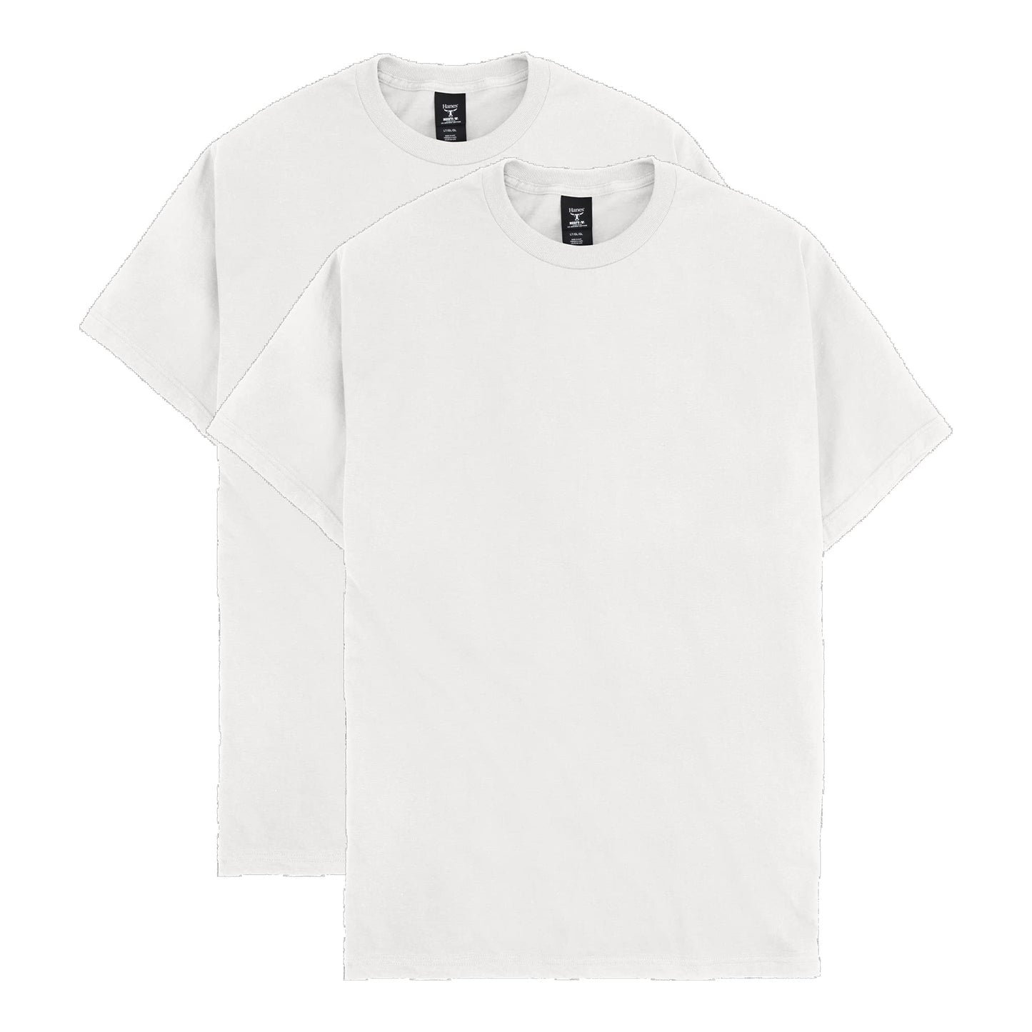 Hanes Men's Short Sleeve Beefy-T (Pack of 2), Deep Red, 4X-Large