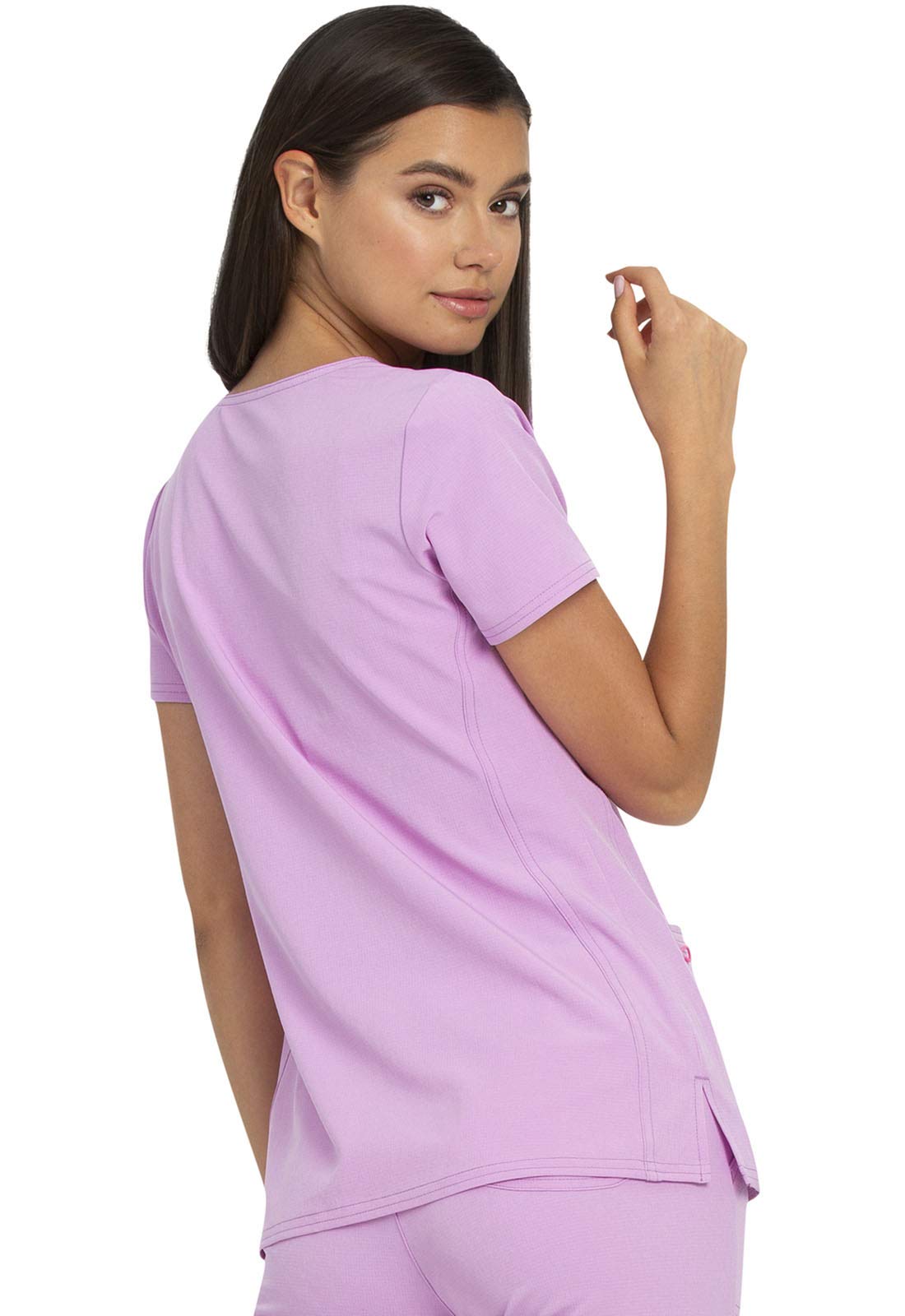 HeartSoul Break on Through Women's 20710 Shaped V-Neck Scrub Top (Tulip, Small)