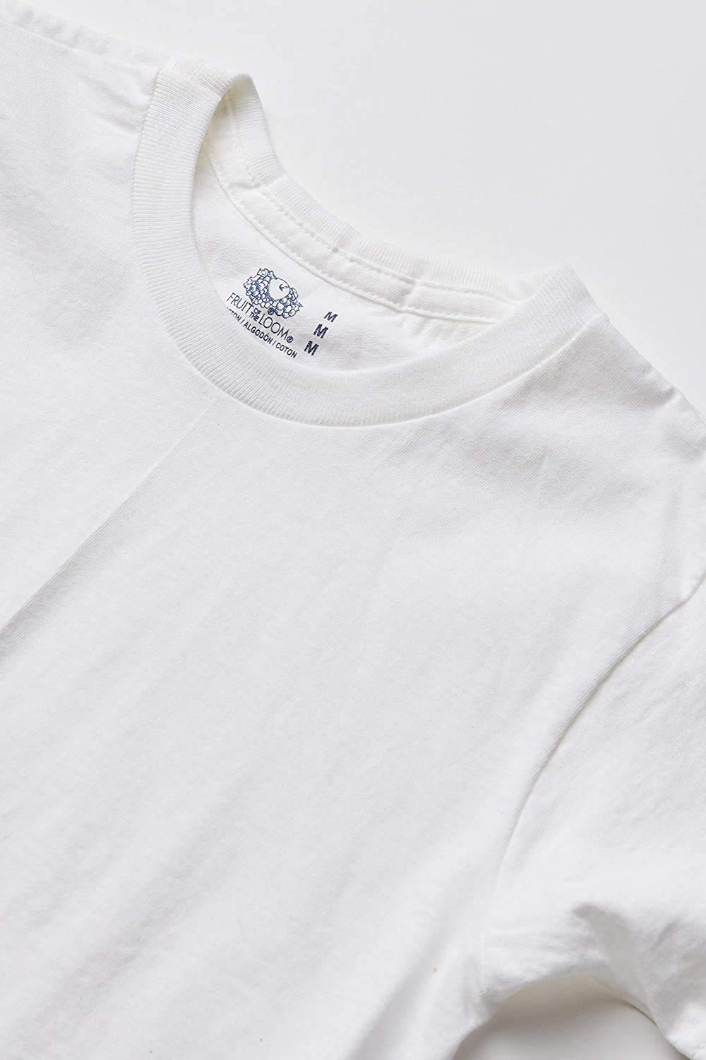 Fruit of the Loom Boys' Cotton White T Shirt (X-Large, Boys - 3 Pack - White)