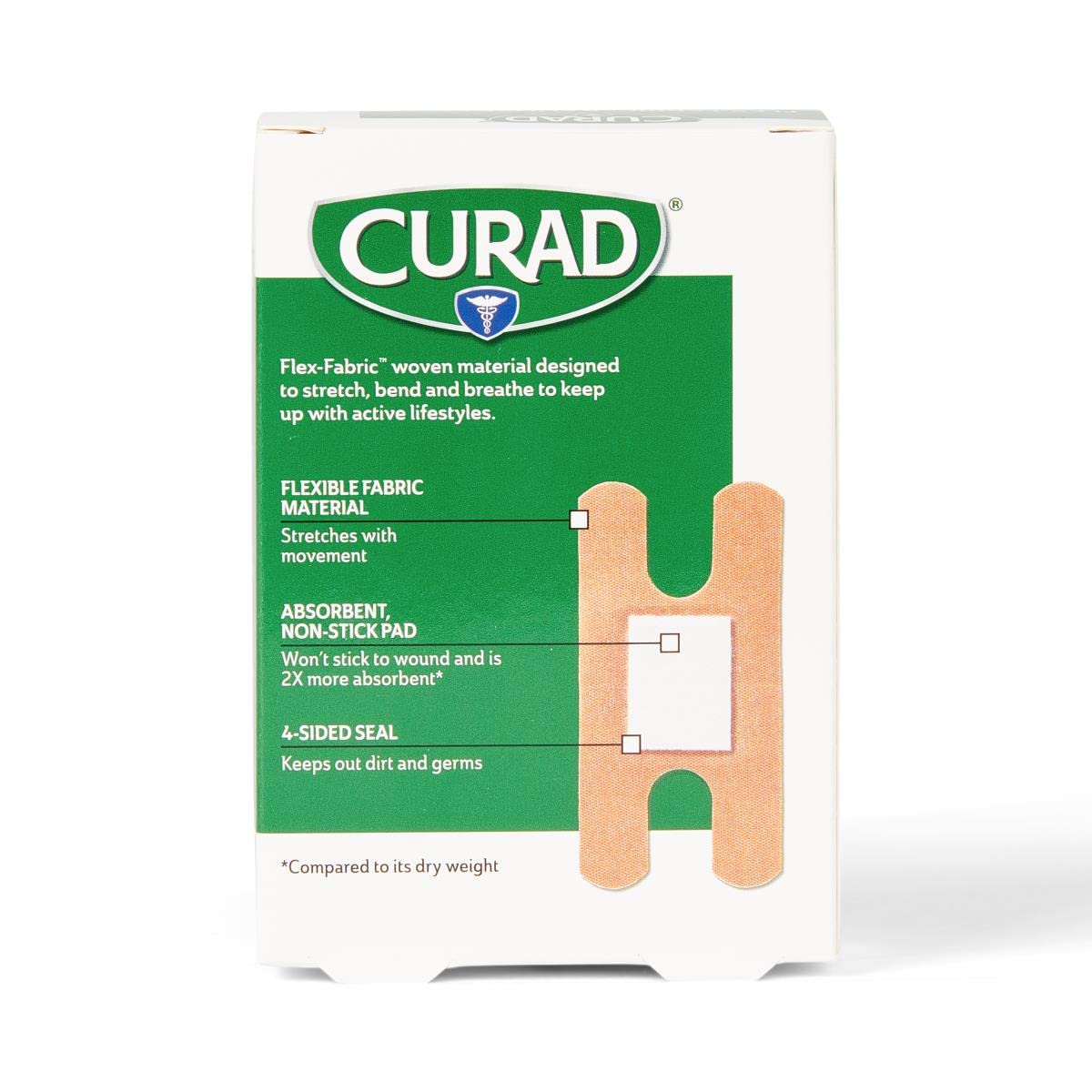 CURAD Flex-Fabric Finger and Knuckle Bandages, Assorted Sizes, Box of 20
