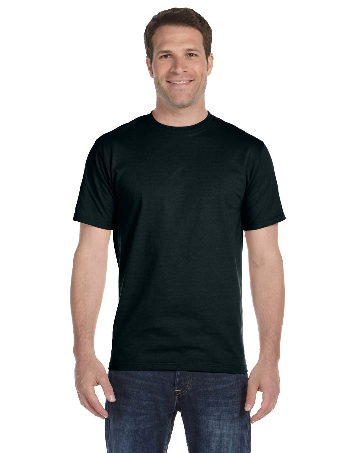 Hanes Classics Men's Traditional Fit Dyed Black Crewneck Undershirt