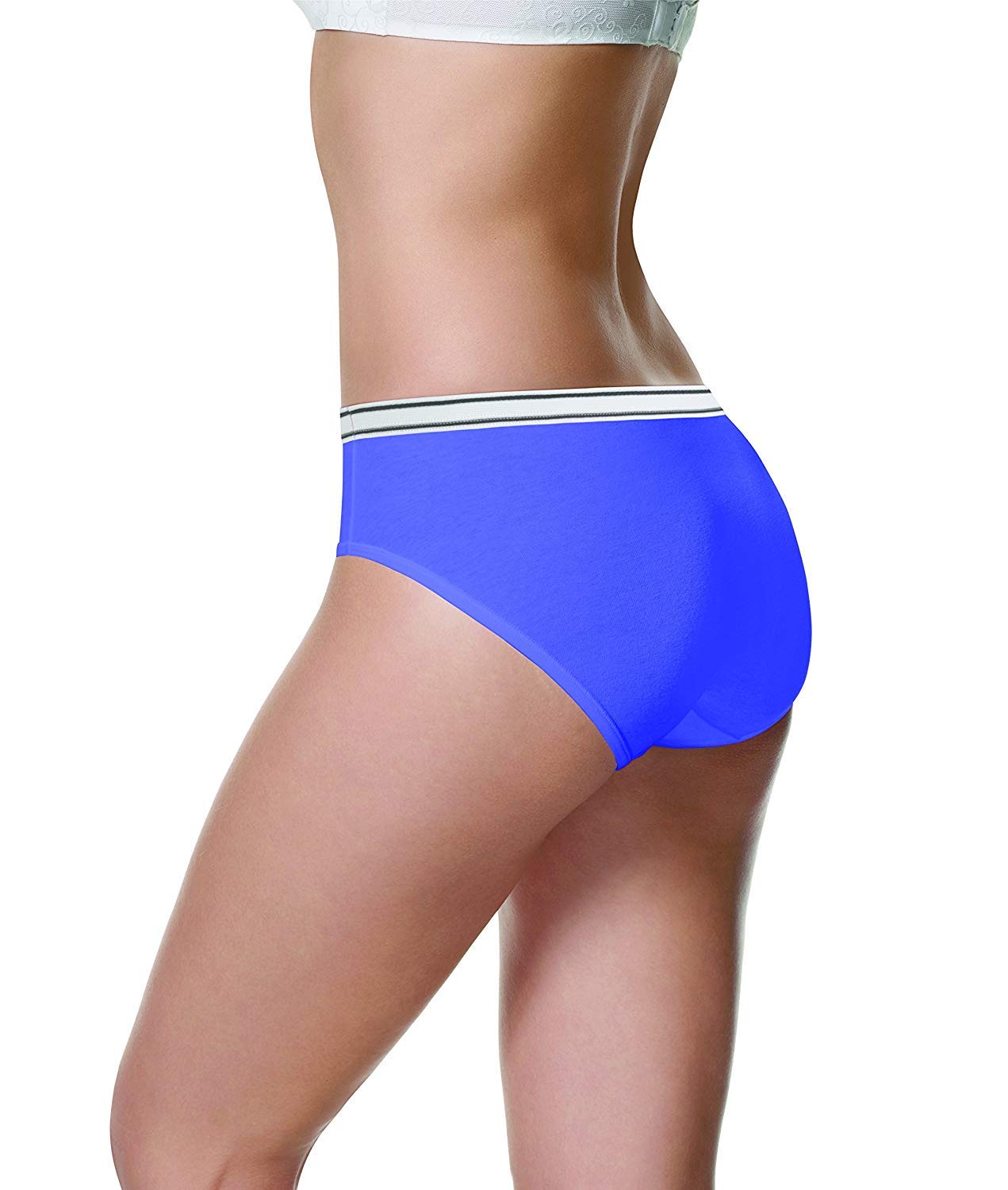 Hanes Womens Pack, Soft Cotton Hipsters, Underwear (Colors May Vary) Hipster-panties, Fashion Color Mix 2, 5 US