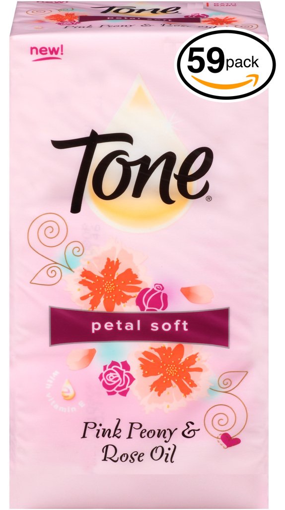 (PACK OF 59 BARS) Tone Soap Bath Bar, Pink Peony & Rose Oil. COCOA BUTTER, BOTANICALS & VITAMIN-E. Rich & Creamy Lather! Great for Hands, Face & Body! (59 Bars of Soap, 4.25oz Each Bar)