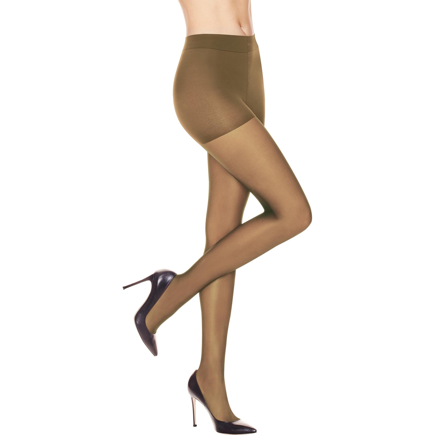 Hanes Leg Boost Women's Support Tights for Cellulite Smoothing and All-Day Wear, Shaper Panty, Sheer Toe, Barely Black, Size IJ (Pack of 1)