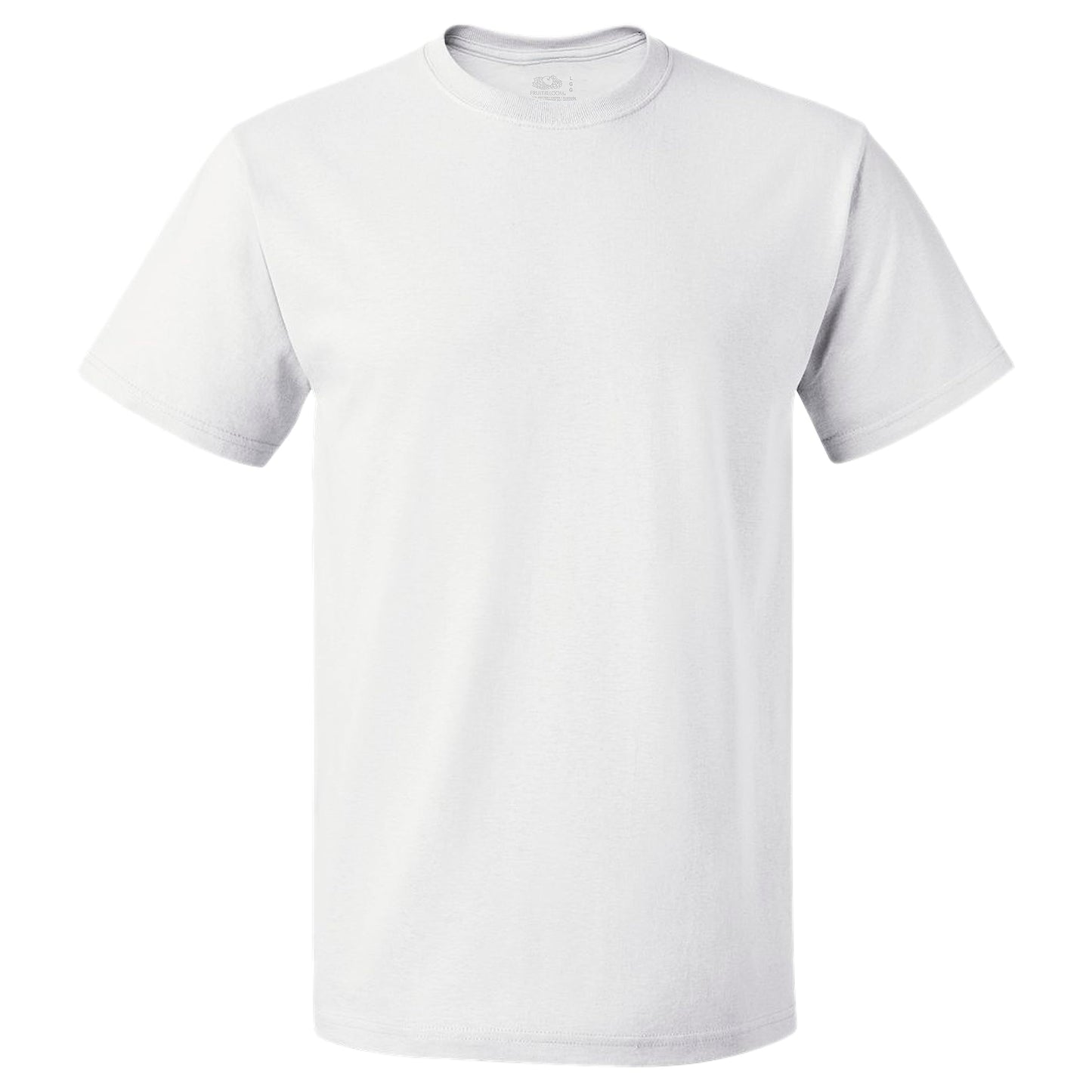 Fruit of the Loom Men's Lightweight Cotton Tees (Short & Long Sleeve), Crew-4 Pack-White, X-Large