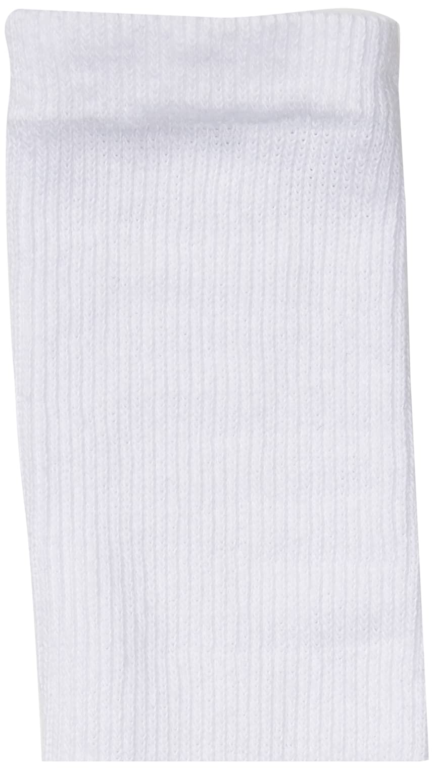 Hanes mens Hanes Men's Performance Crew Socks, 6-pair Pack athletic socks, White, 6 12 US