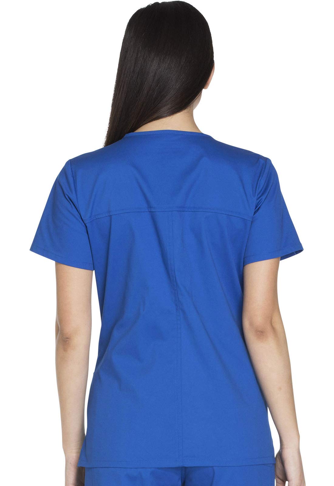 Scrubs for Women Workwear Core Stretch V-Neck Top, Soft Brushed Twill WW630, M, Royal