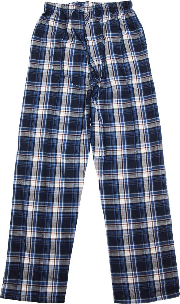 Hanes Men's Big Woven Pajama Pant, Blue/White, Medium