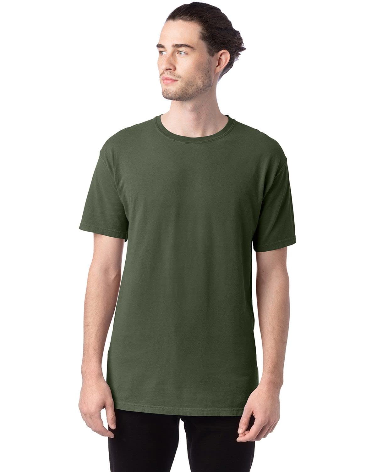 Hanes ComfortWash Garment Dyed T-Shirt - GDH100 - L - Moss