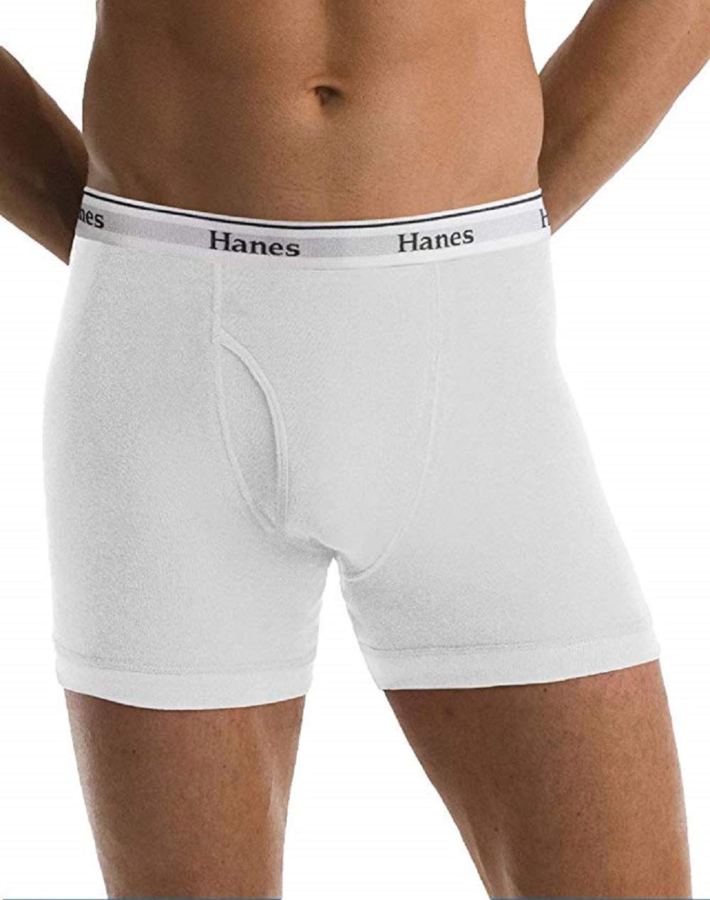 Hanes Men's Big Boxer Brief (Pack of 3) (4X-Large, White)