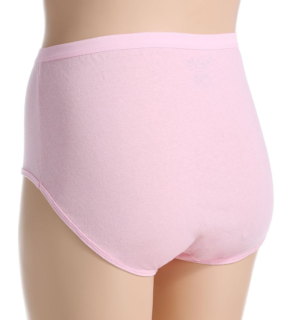 Fruit of the Loom Women's Fit for Me Plus Size Cotton Brief Panties - 3 Pack 3DBRASP, Assorted, 13
