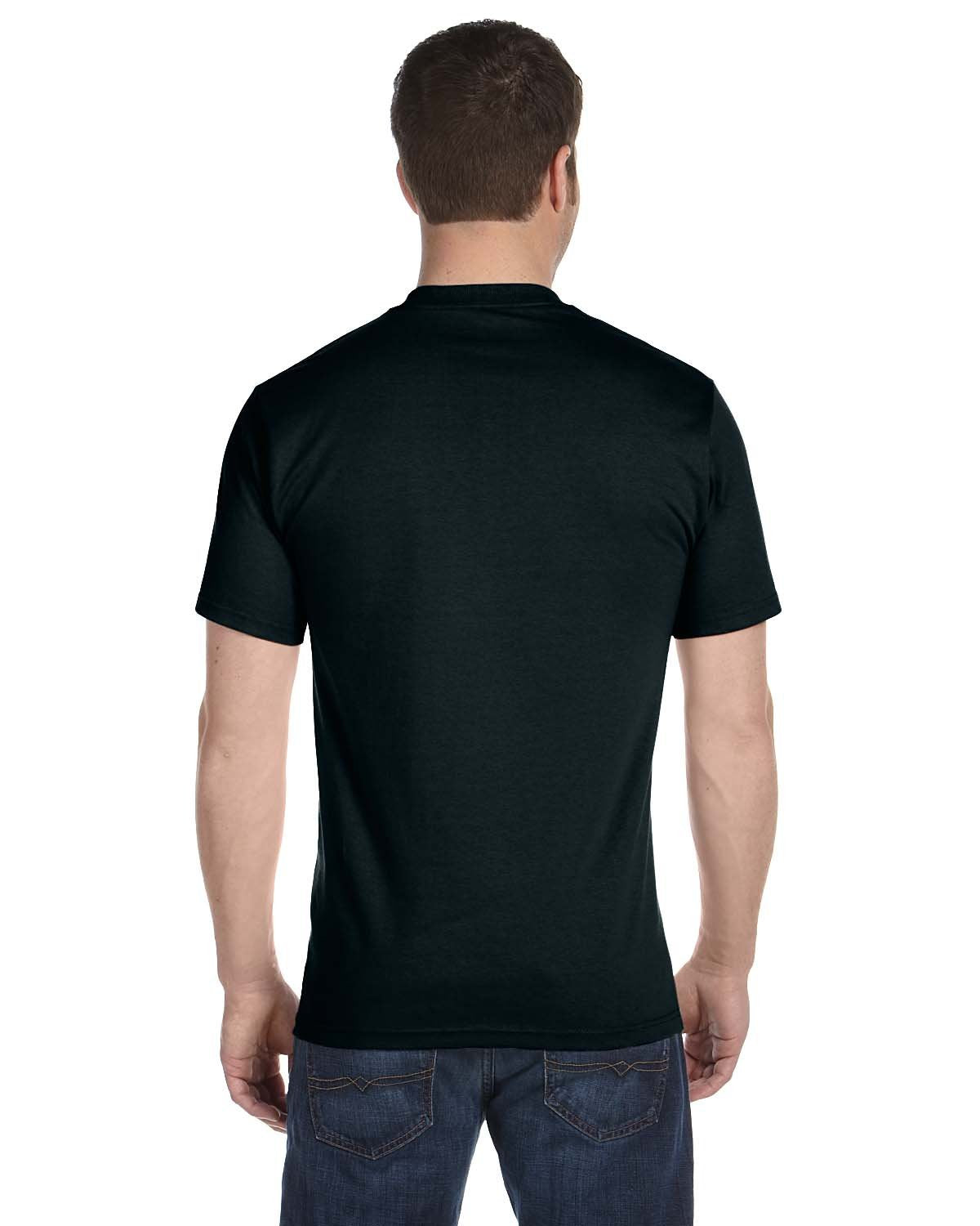 Hanes Classics Men's Traditional Fit Dyed Black Crewneck Undershirt