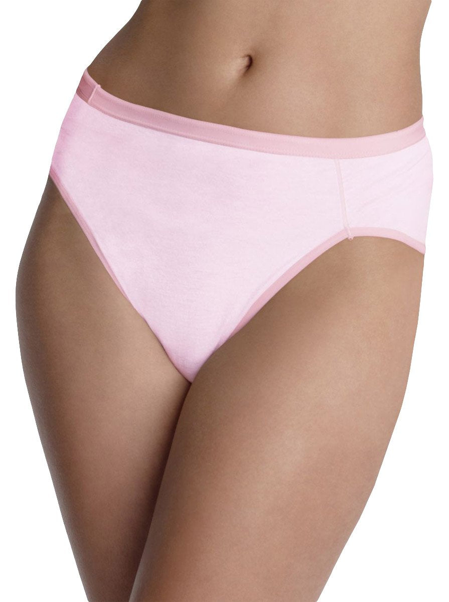 Hanes Women's Comfortsoft Hi Cut Panty, Assorted, Size 9 (Pack of 3)