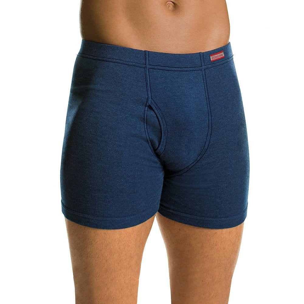 Hanes Comfortsoft Boxer Brief P4, Assorted Solids, Large