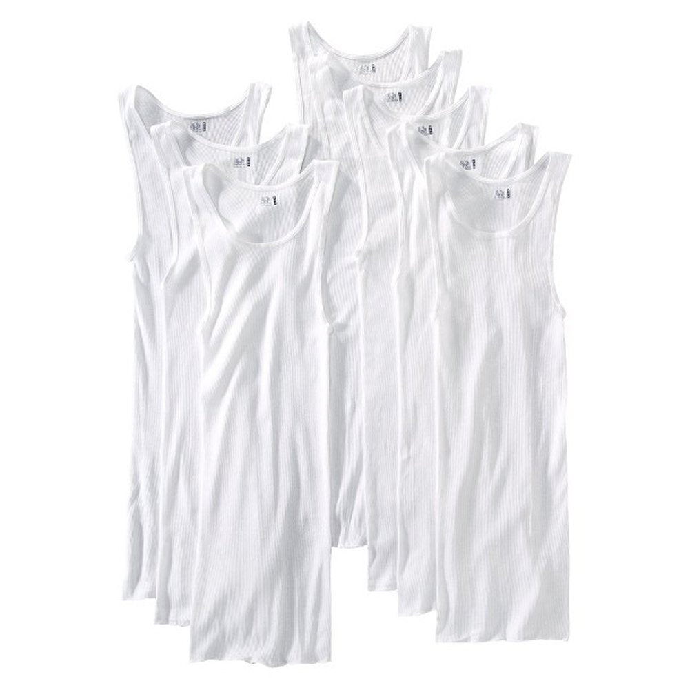 Hanes B372a6 Boys Tagless ComfortSoft A-Shirt - White - M
