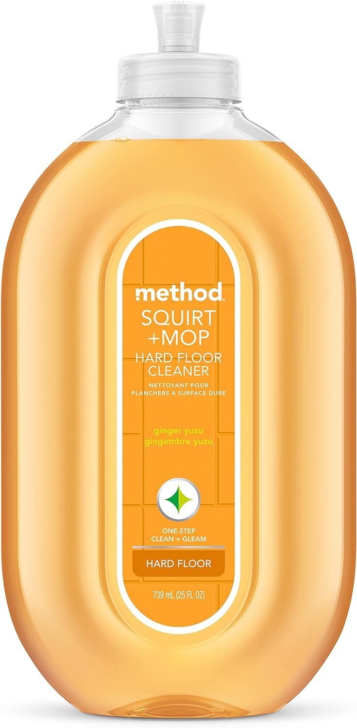 method Squirt + Mop Hard Floor Cleaner, ginger yuzu, 25 ounce, 2 pack, Packaging May Vary