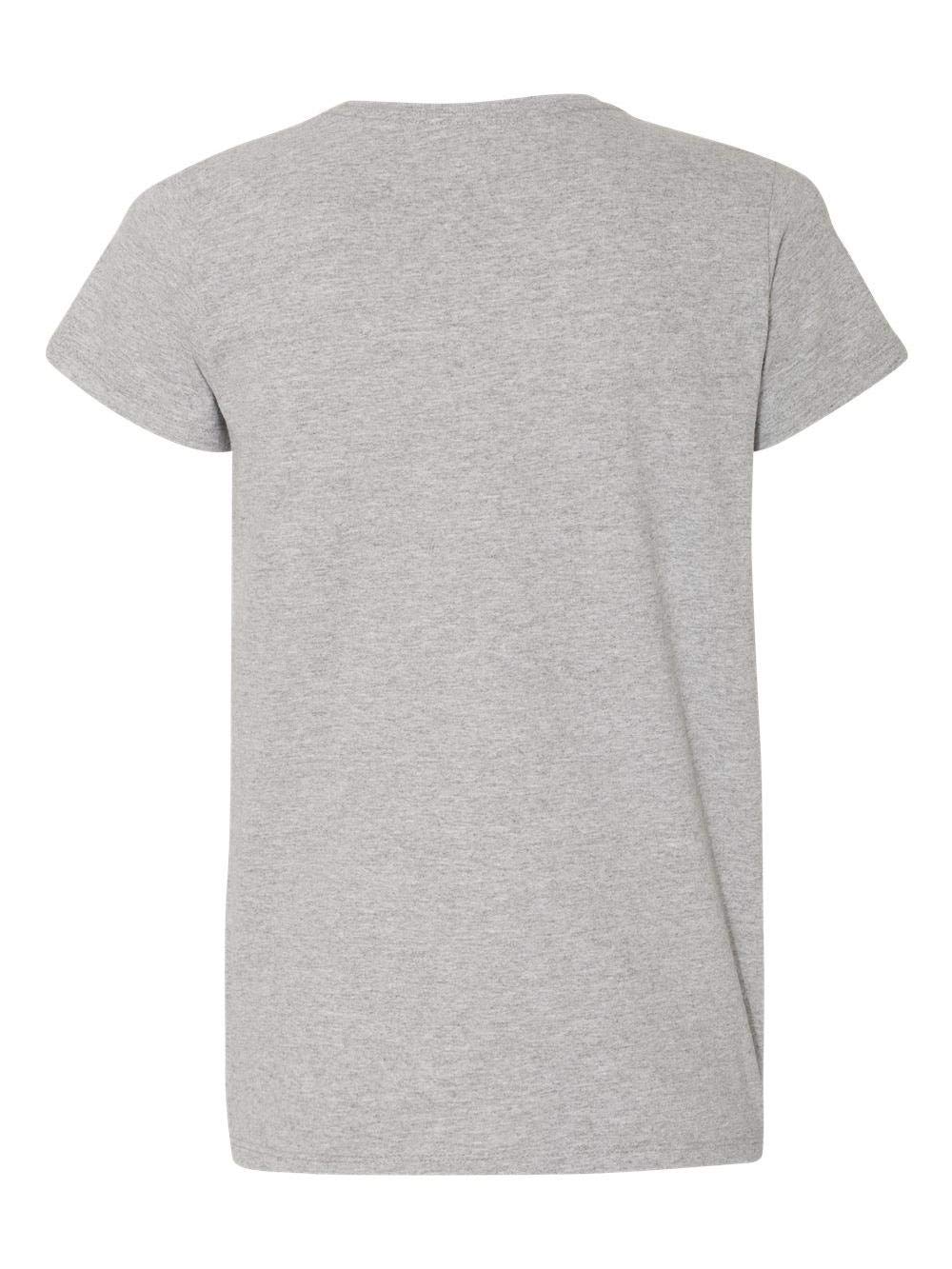 Hanes Relaxed Fit Women's ComfortSoft V-Neck T-Shirt Light Steel