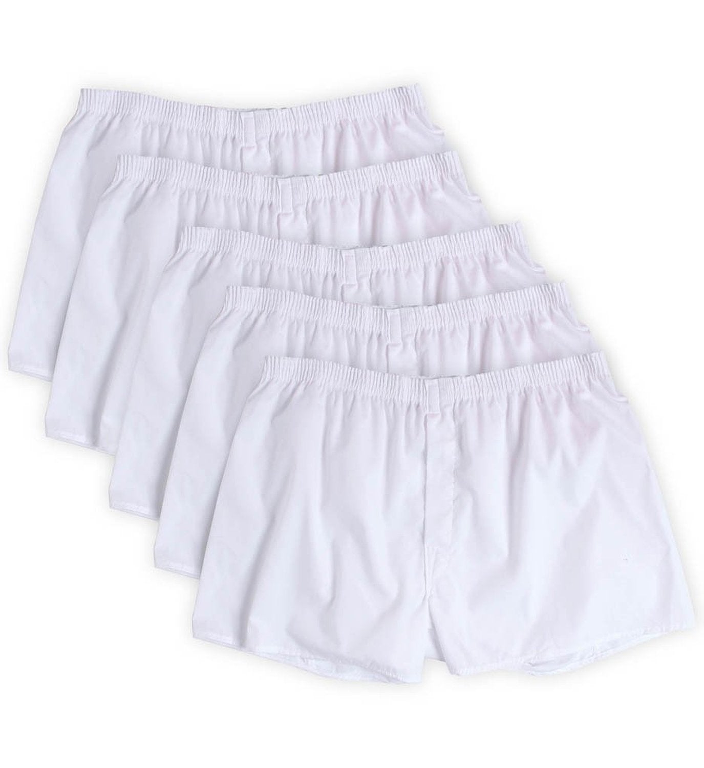 Fruit of the Loom Men's 5Pack Plaid Boxer Shorts Boxers Underwear S