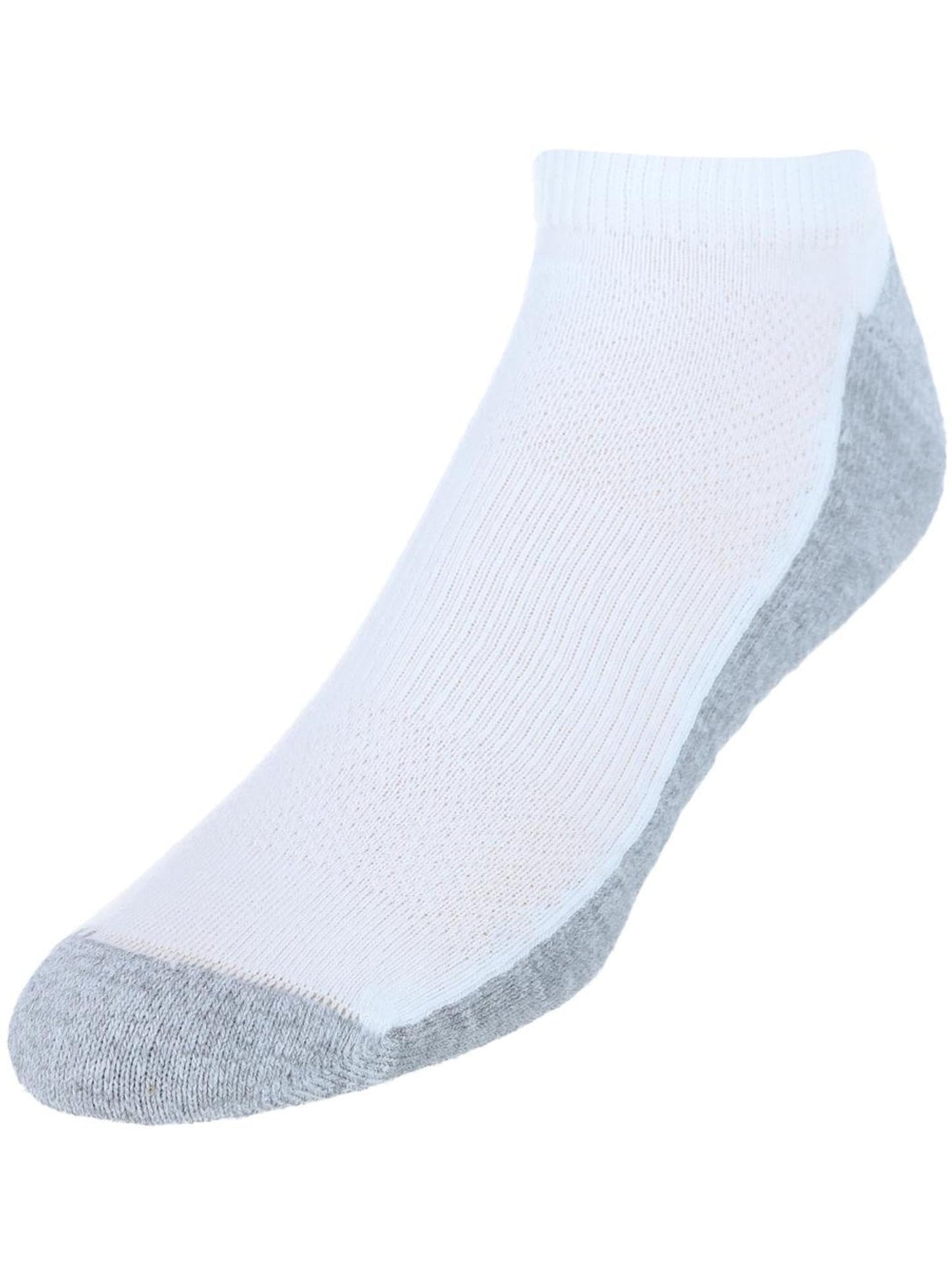 Hanes Men's, X-Temp Cushioned No Show Socks, 12-Pack, White, 12-14