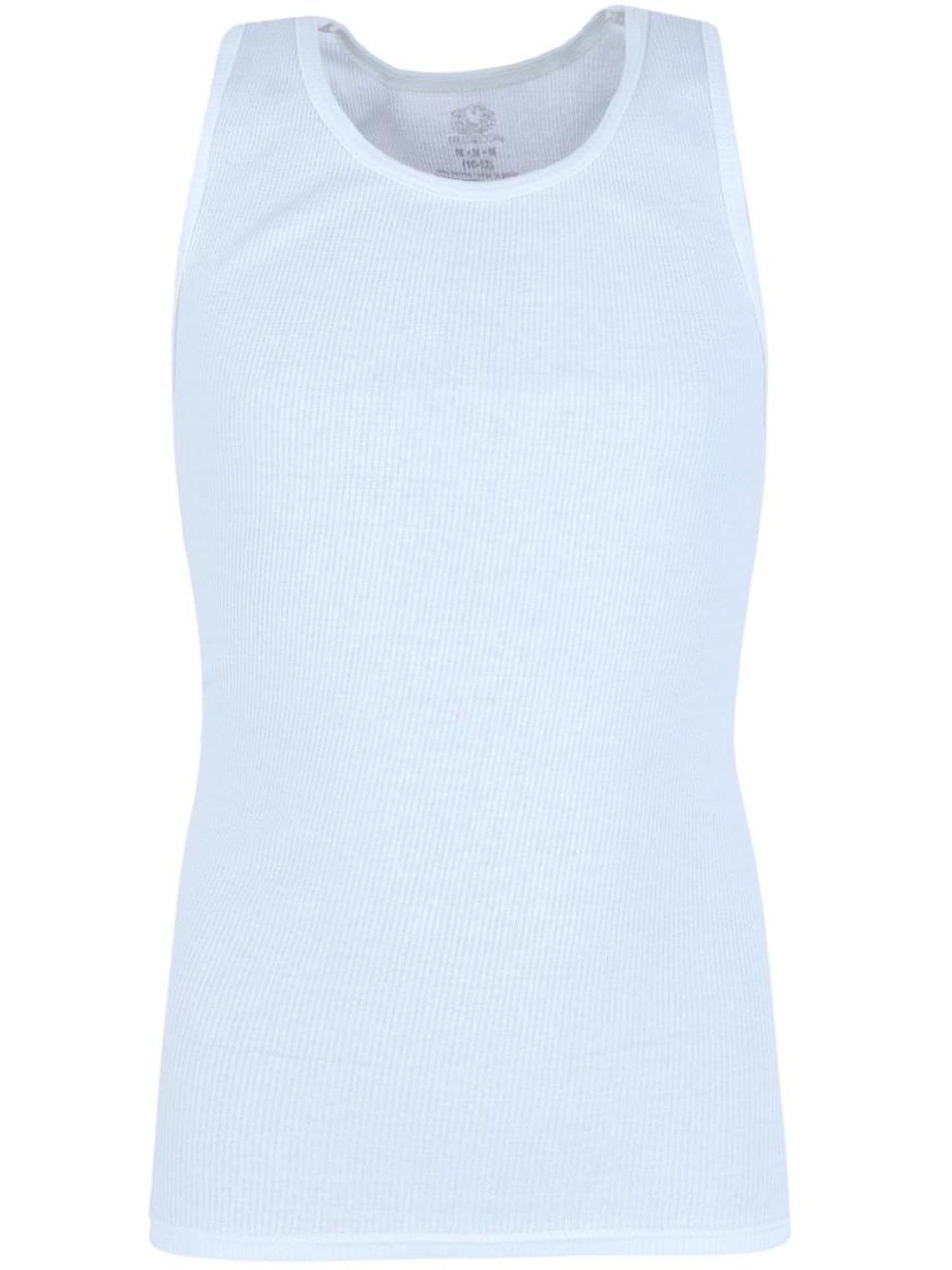 Fruit of The Loom Boy's Tank Top a Shirts 5 Pack White Size Medium
