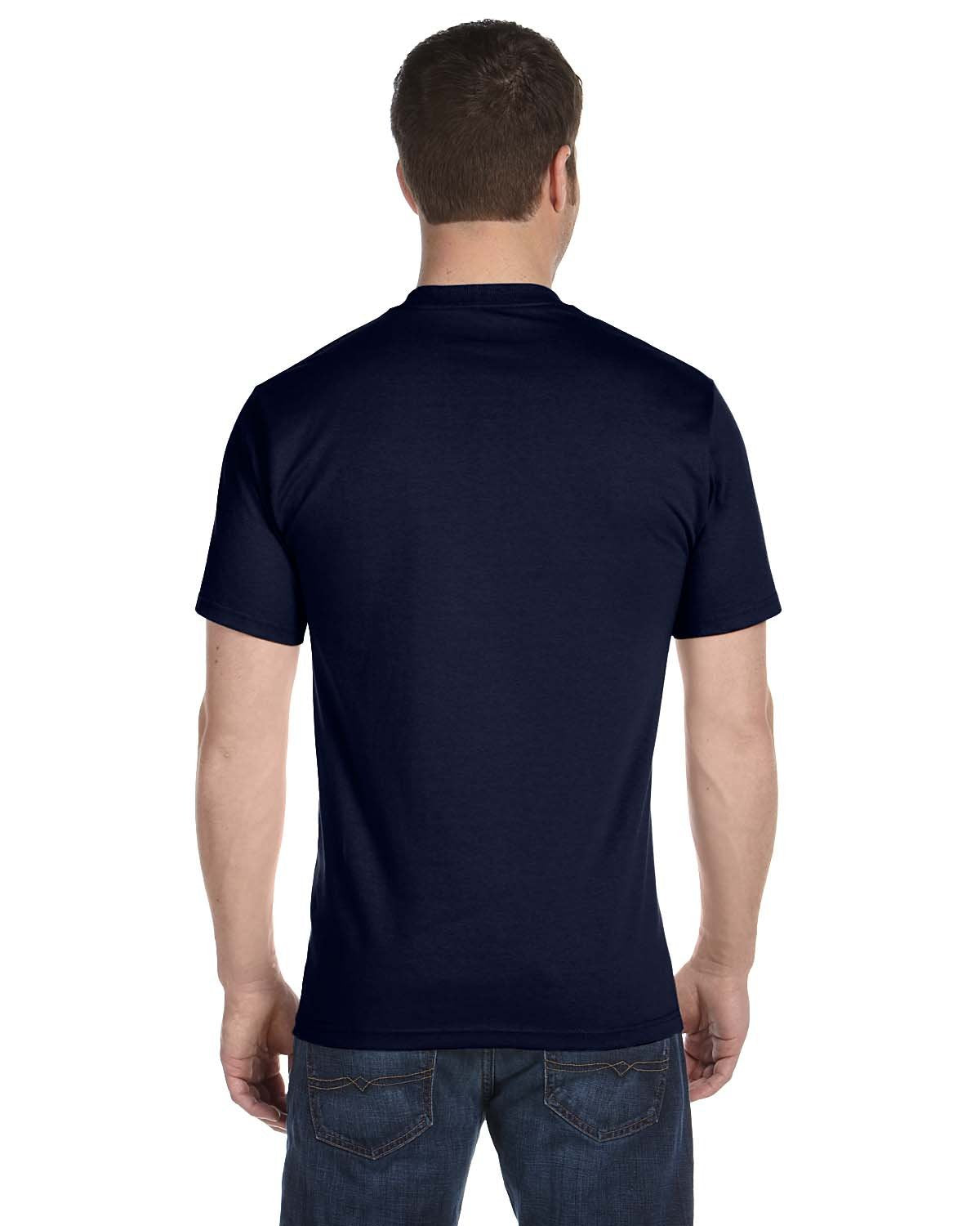 Hanes Men's Tagless ComfortSoft Crewneck T-Shirt (Pack Of 5) (Navy, XX-Large (Chest 50"-52"))