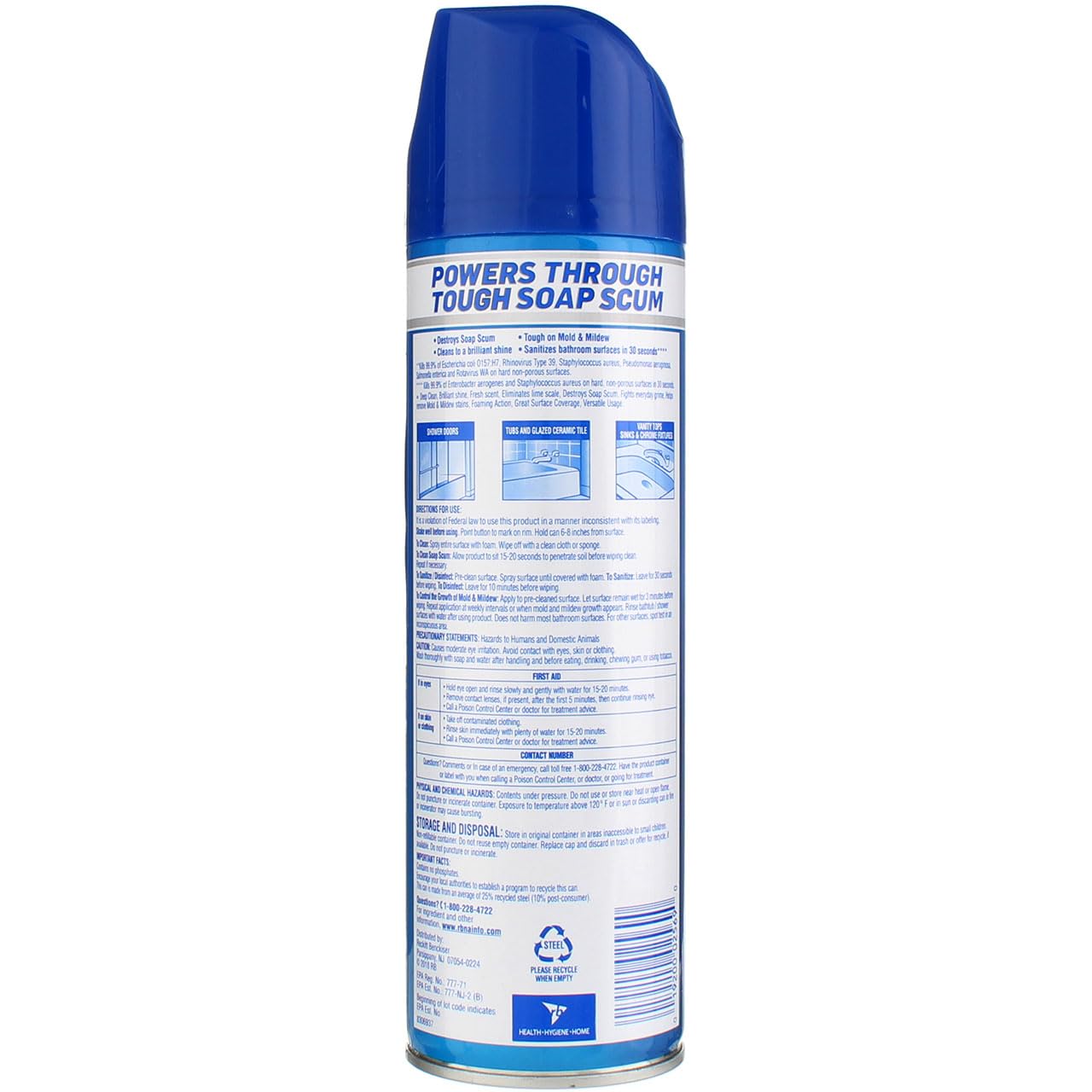 Lysol Bathroom Cleaner Spray, Island Breeze 24 oz (Pack of 5)